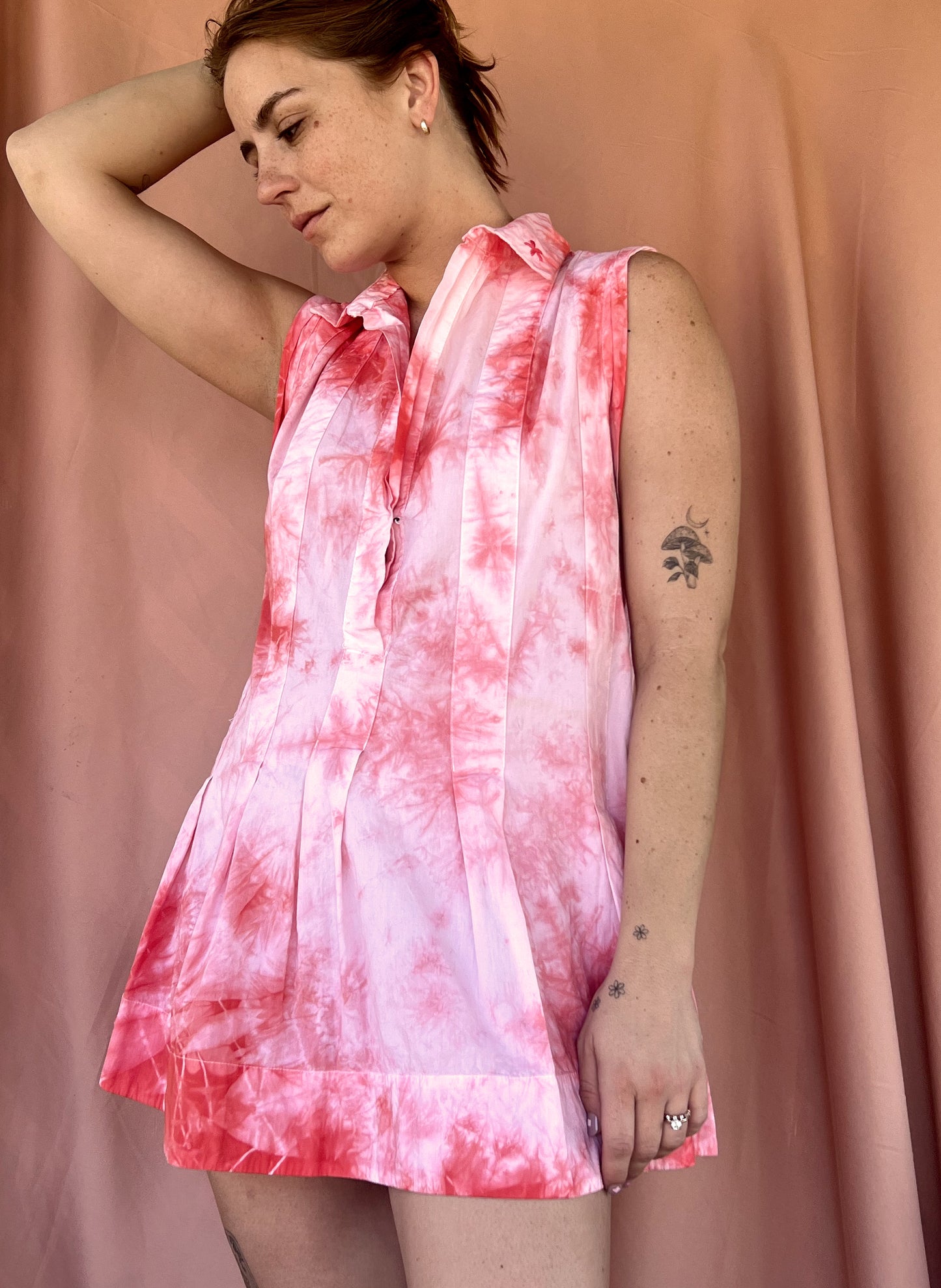 Hand-dyed Free People Shirt Dress