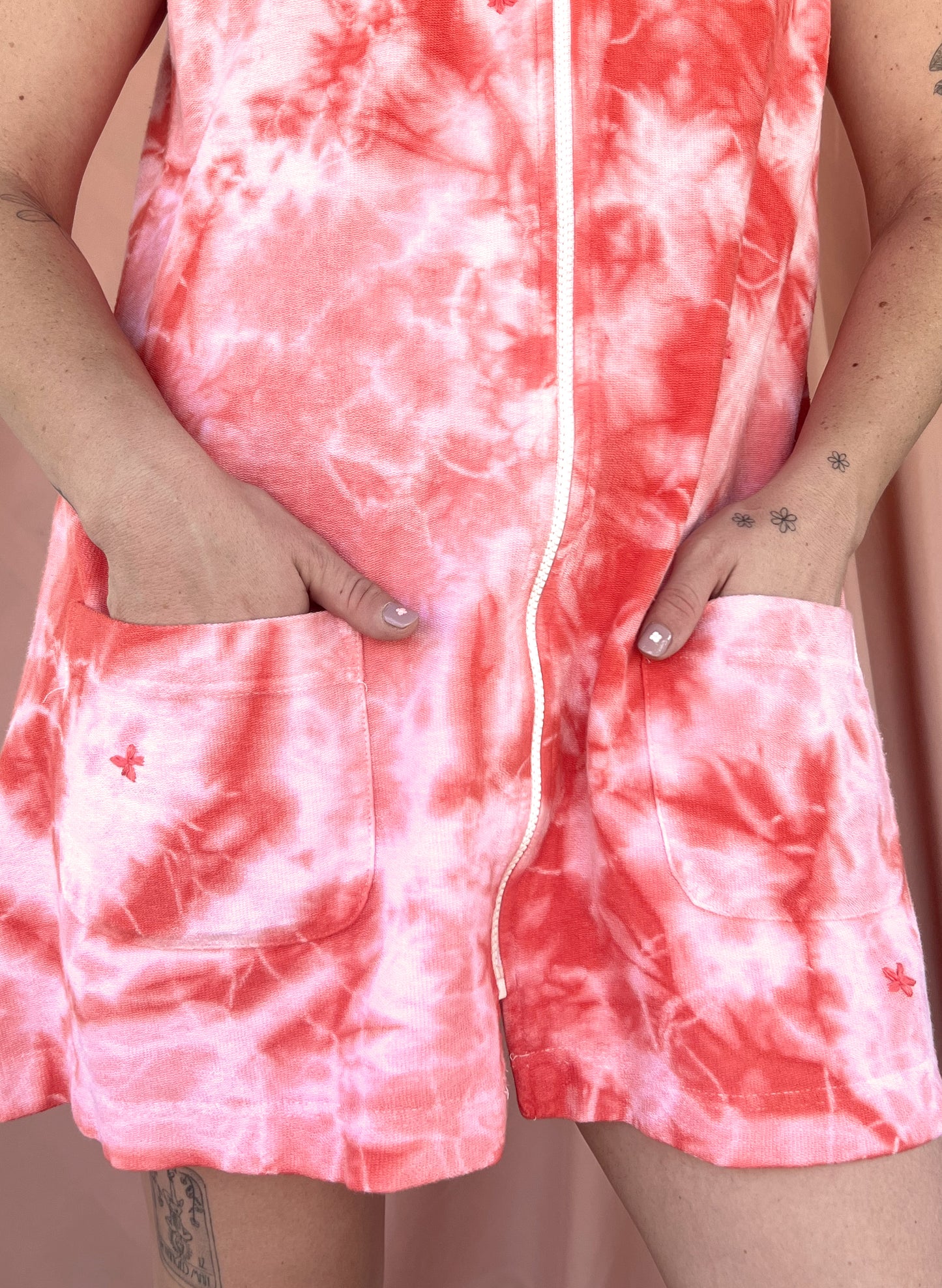 Hand-dyed Vintage Terrycloth Dress