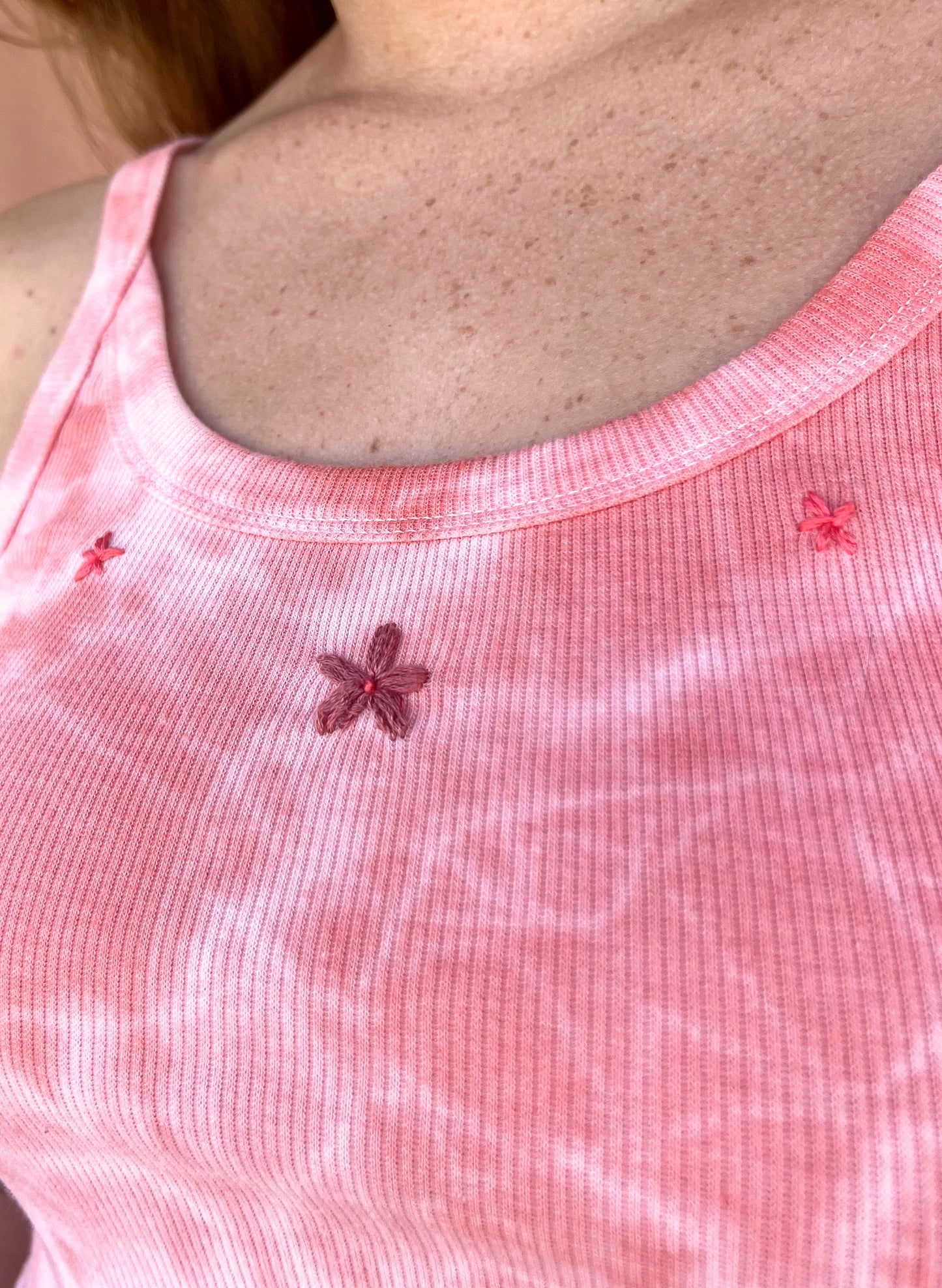 Hand-dyed Ribbed Tank