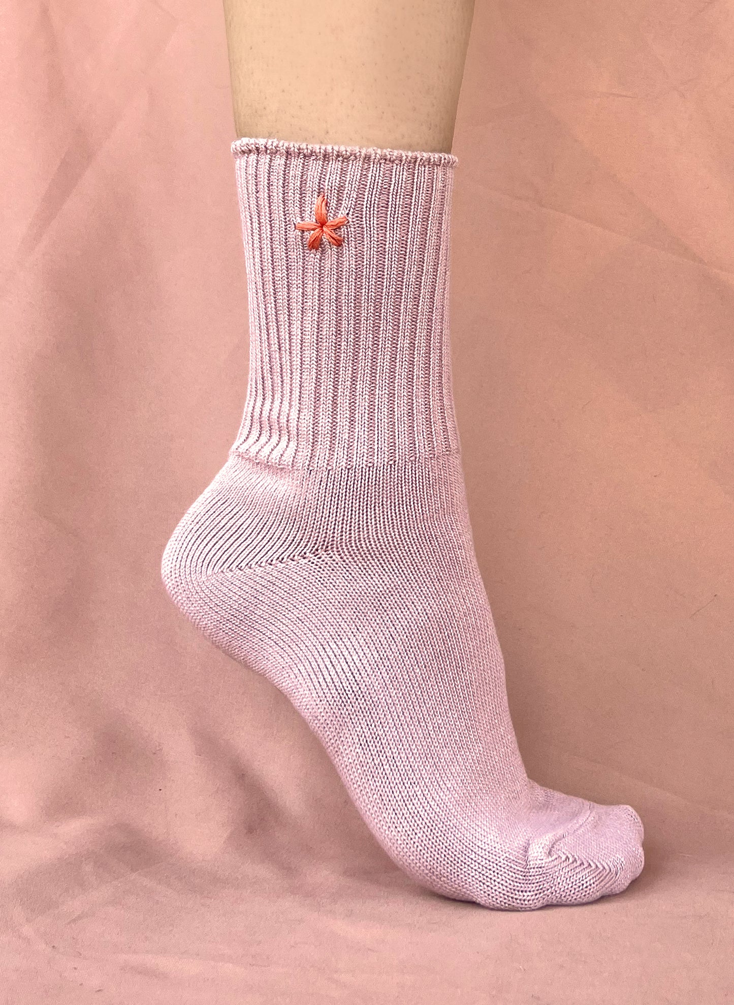 Organic Socks - Hot Coral