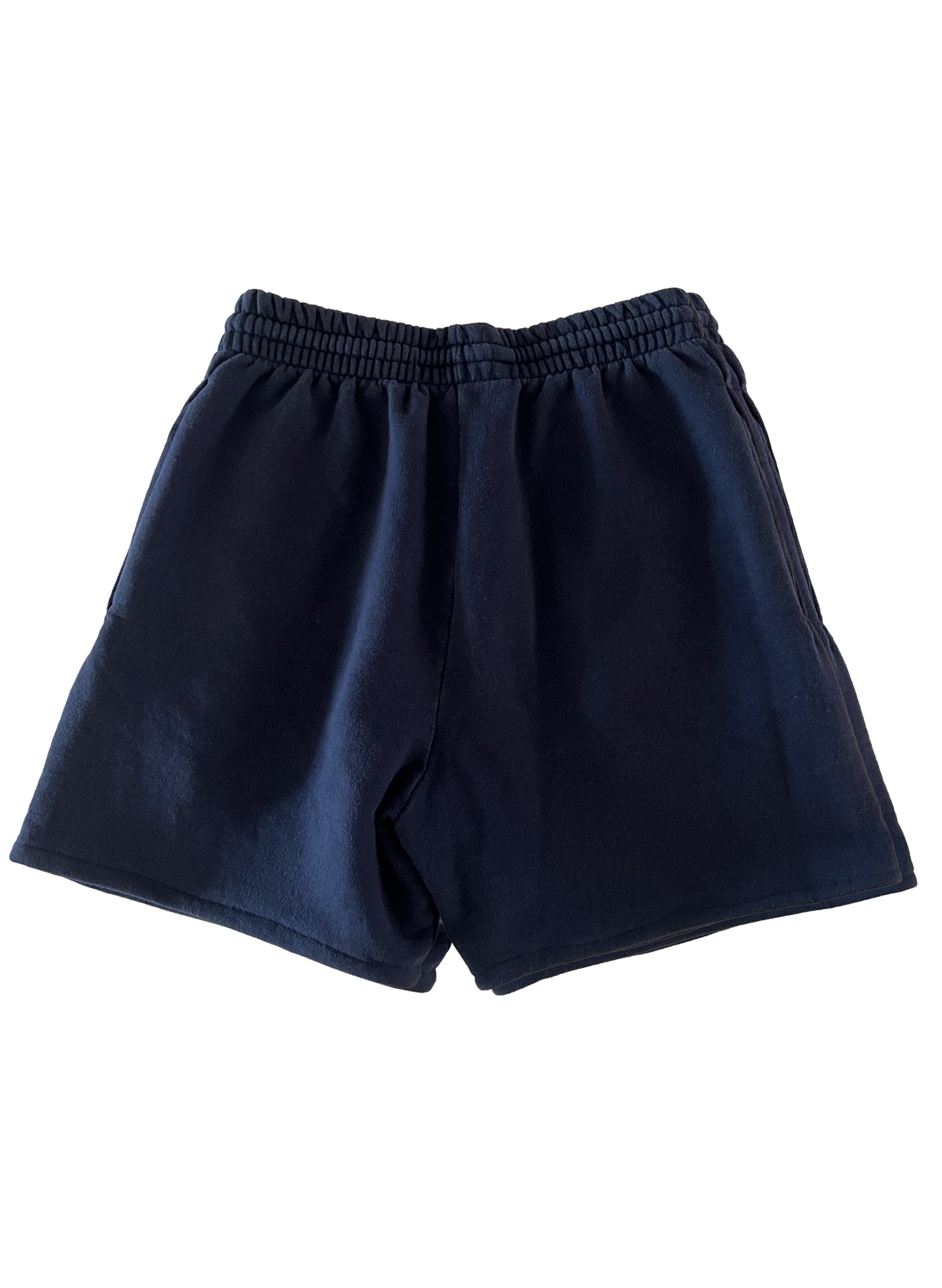 Reconstructed Smiley Sweatshorts - Navy Blue