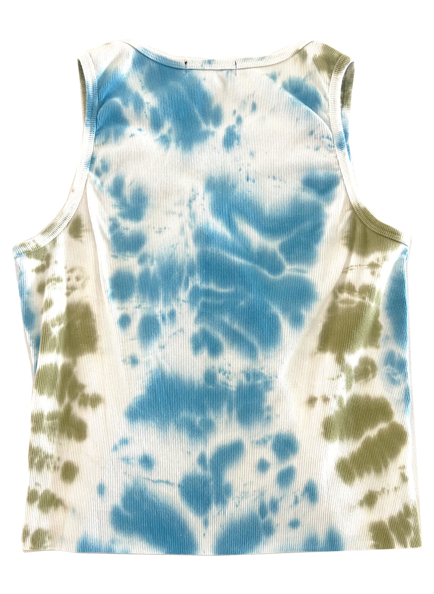 Peace Rhinestone Tie-dye Cropped Tank