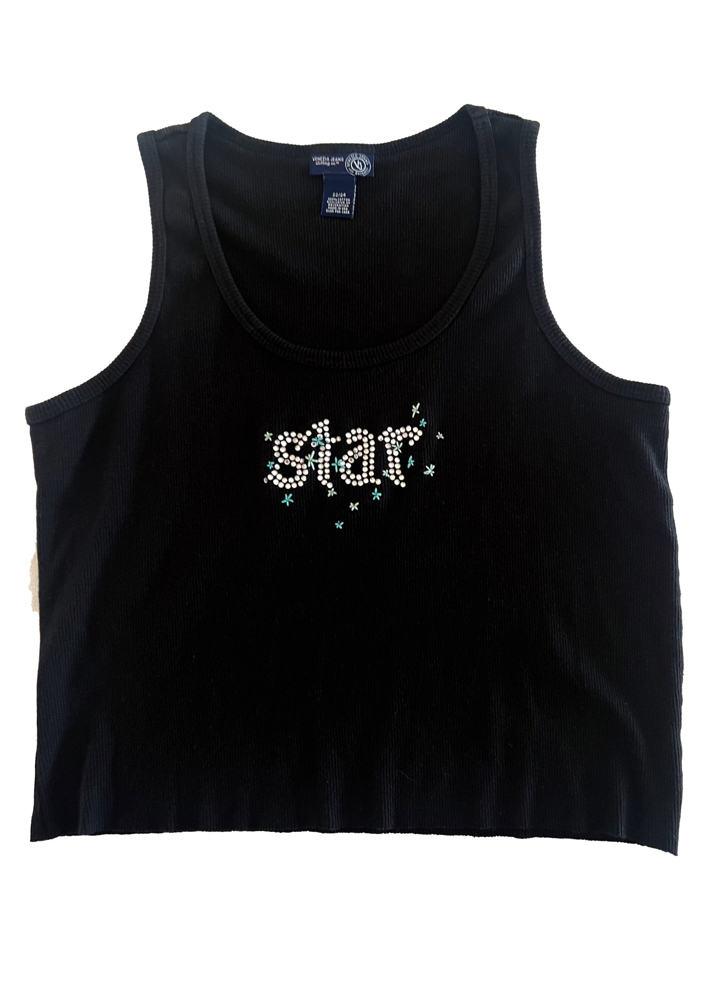 "Star" Rhinestone Cropped Tank