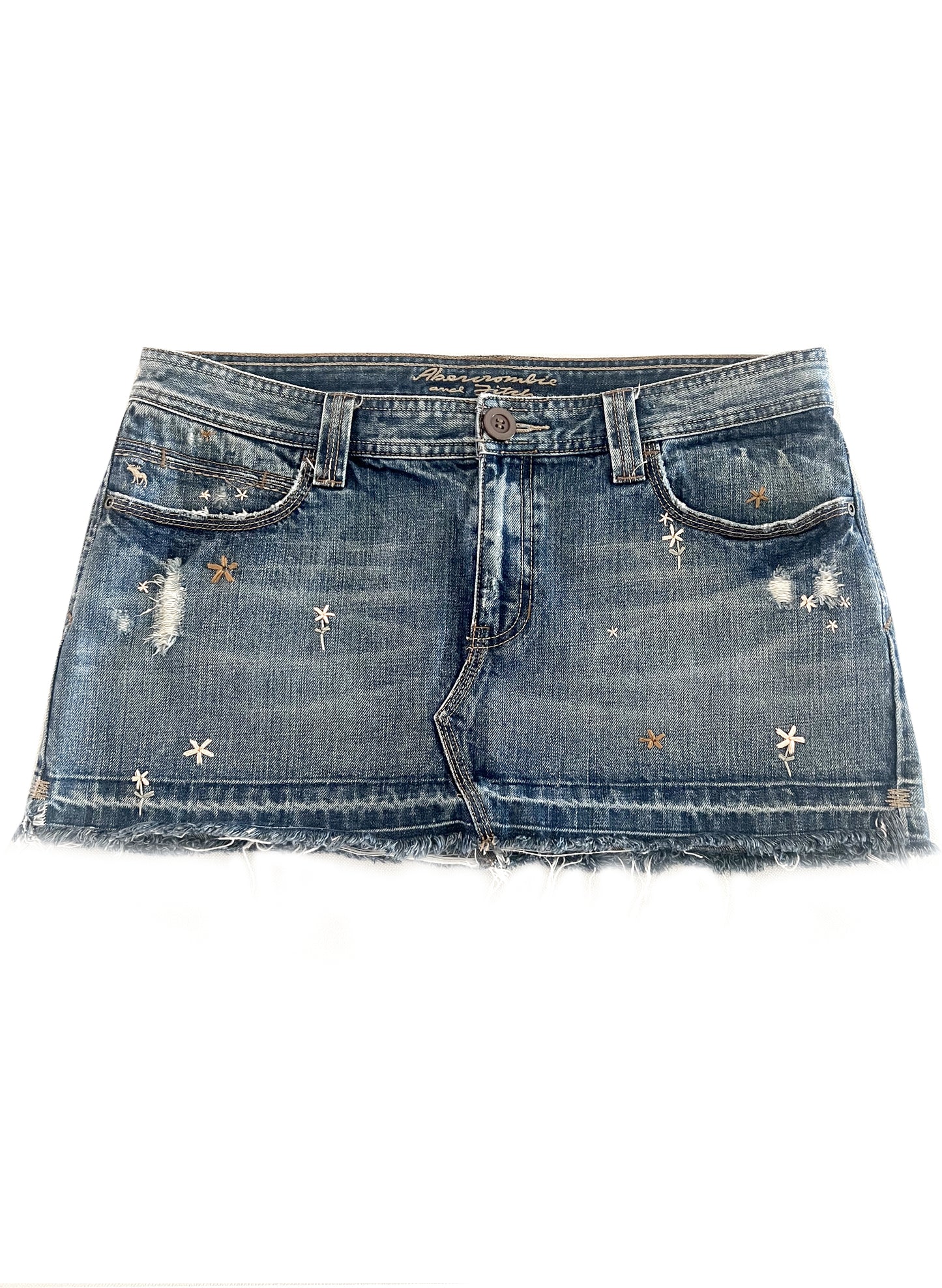 A & F Denim Miniskirt
