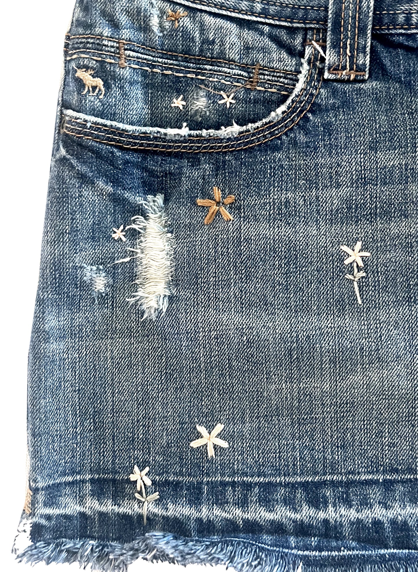 A & F Denim Miniskirt