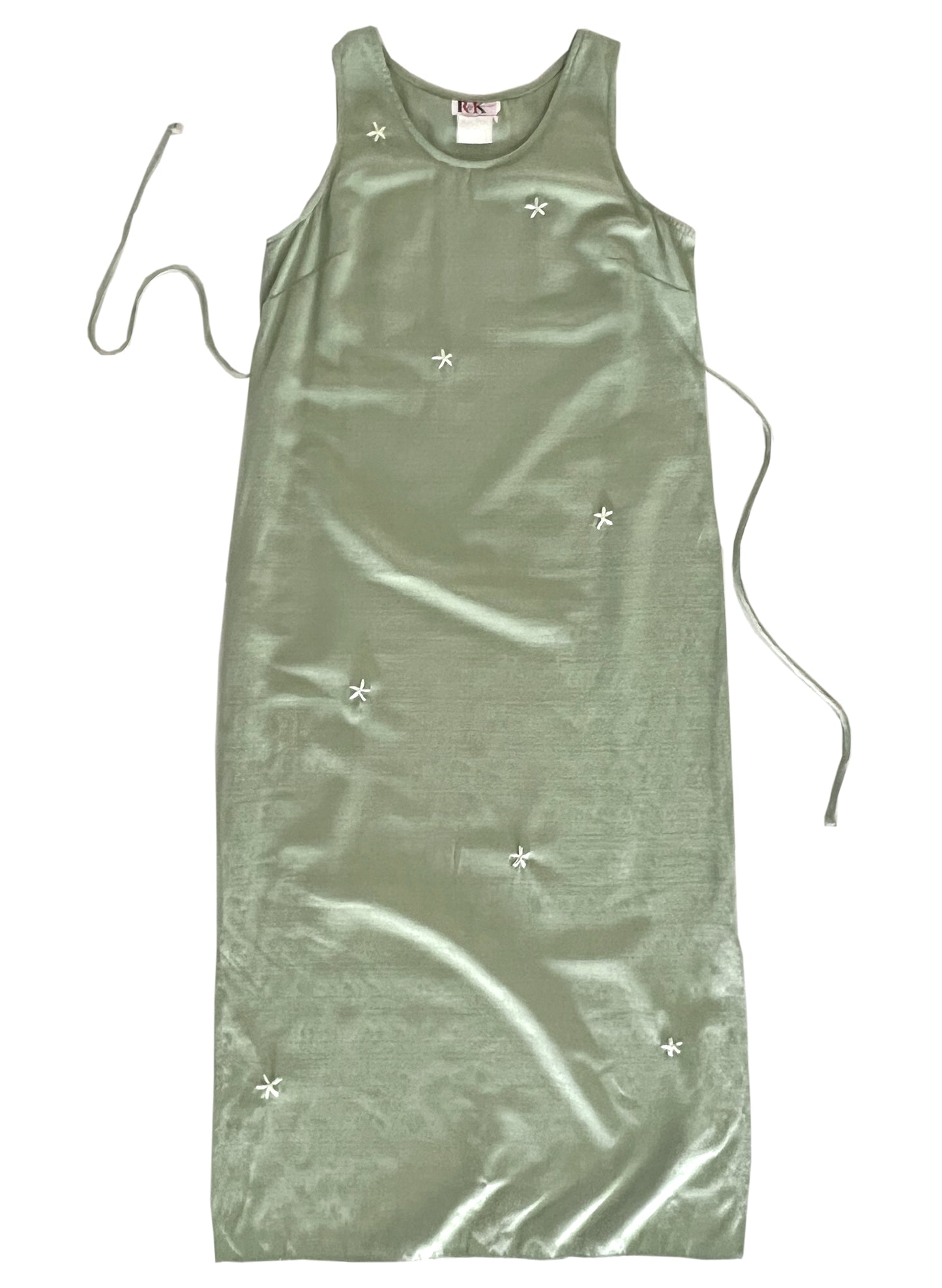 90s Tie-back Maxi Dress