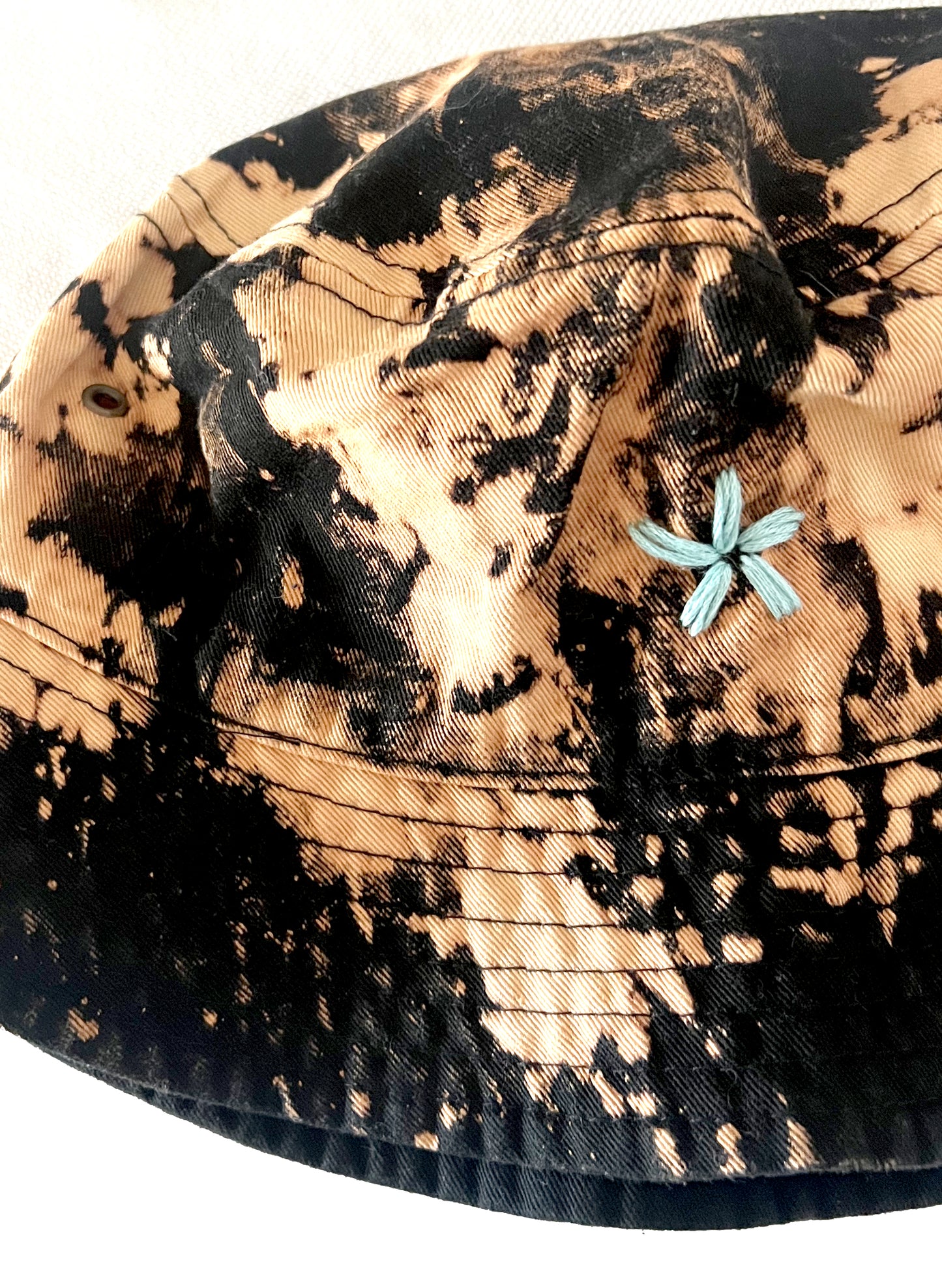 Hand-Bleached Bucket Hat