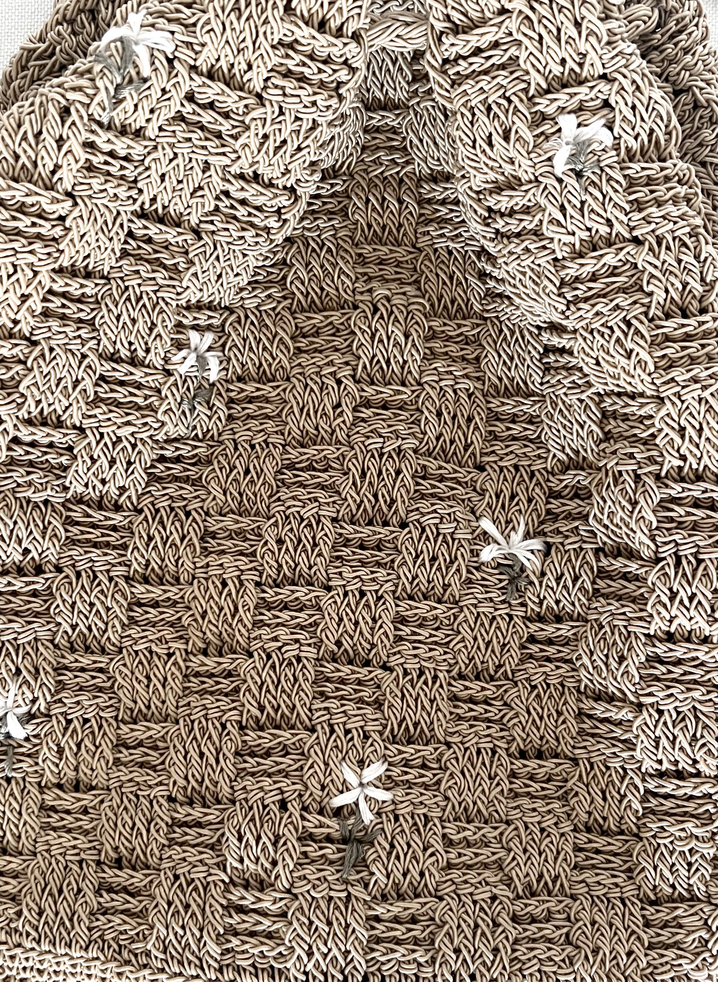 Crochet Drawstring Backpack
