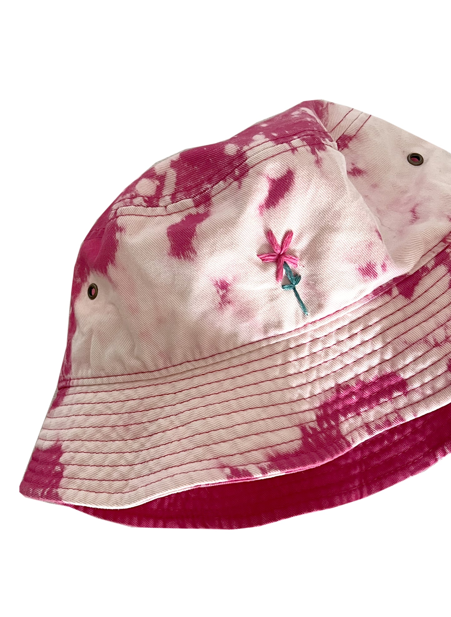 Hand-Bleached Bucket Hat