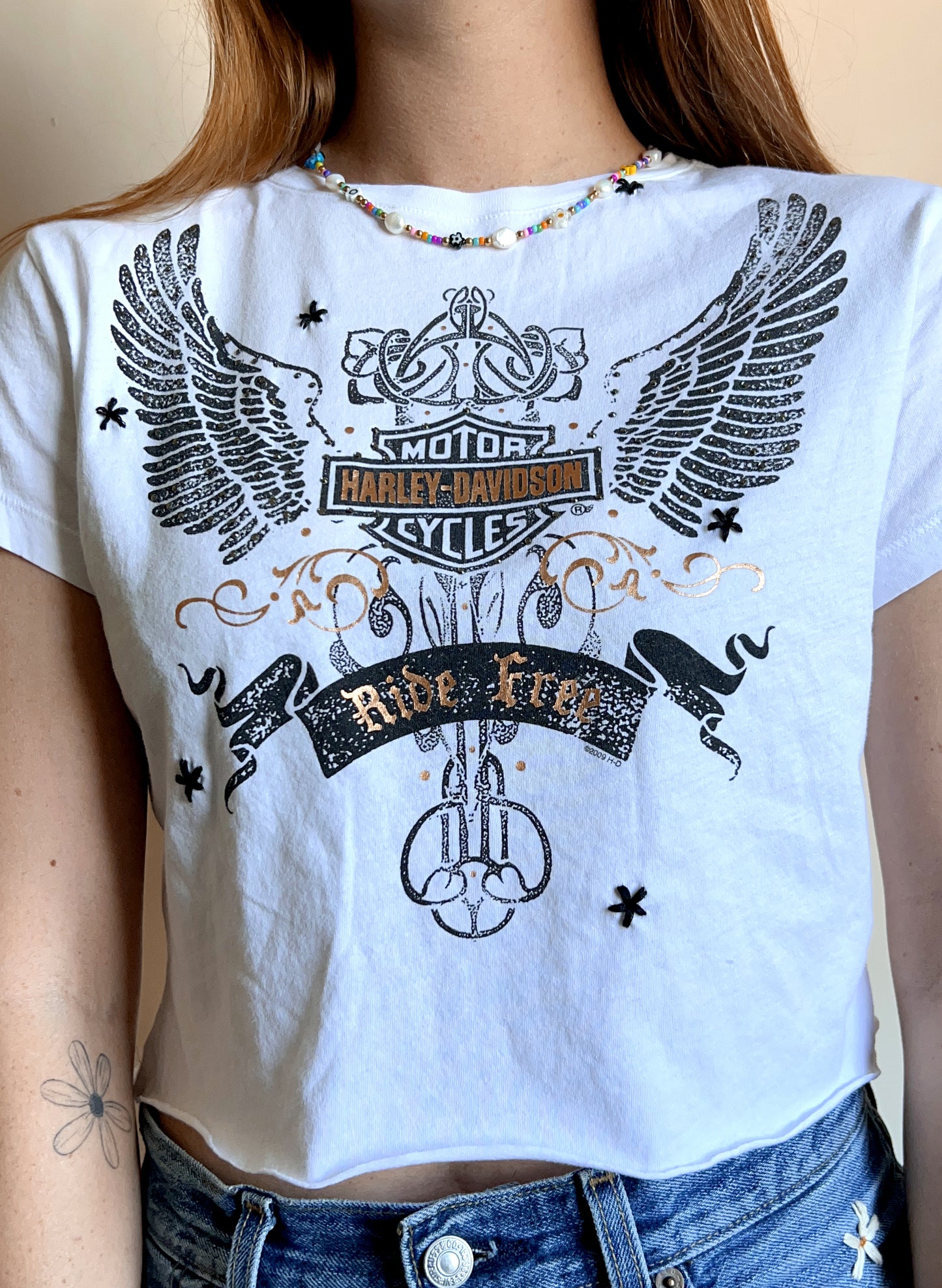 Harley Davidson Cropped Tee