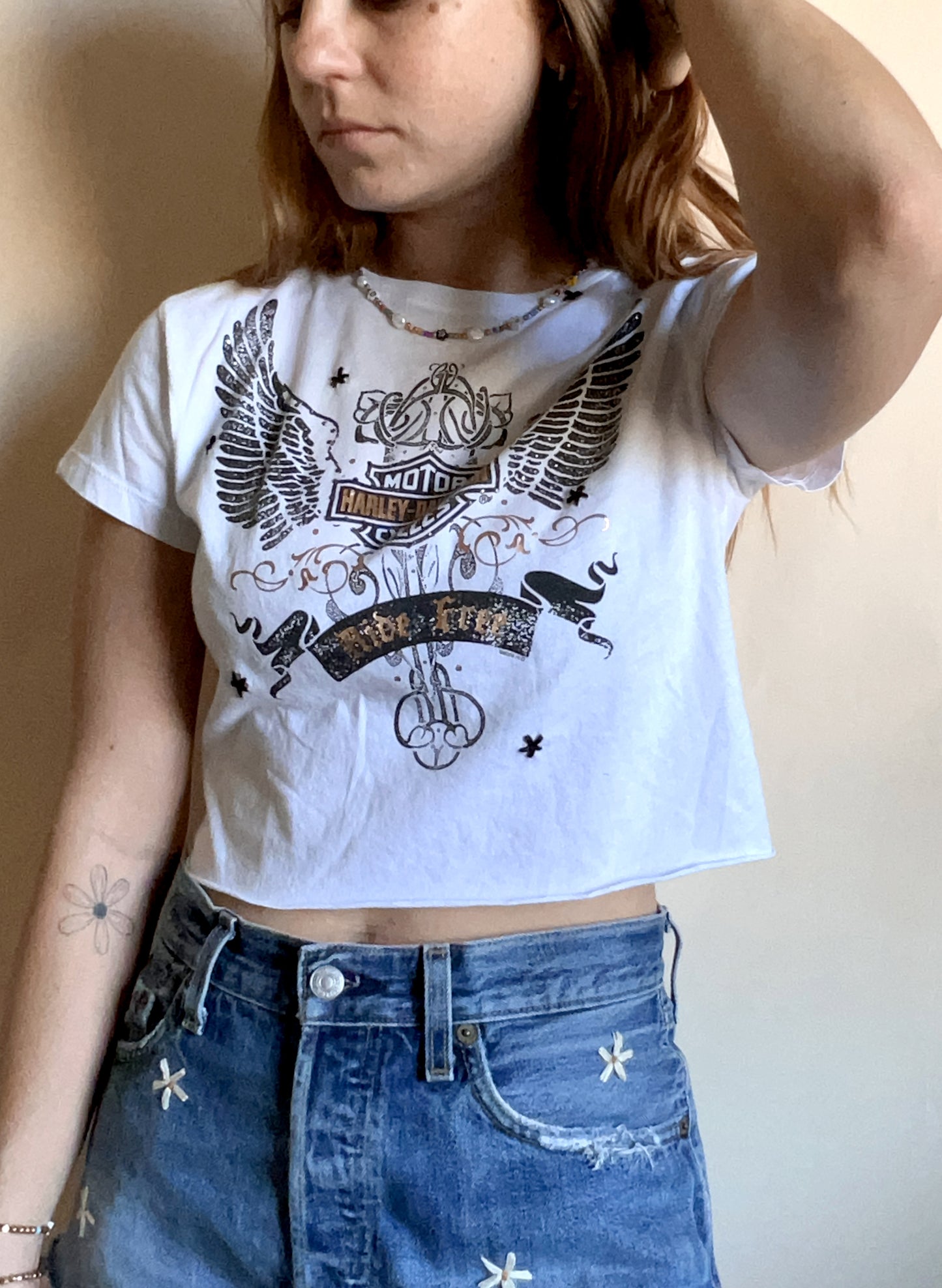 Harley Davidson Cropped Tee