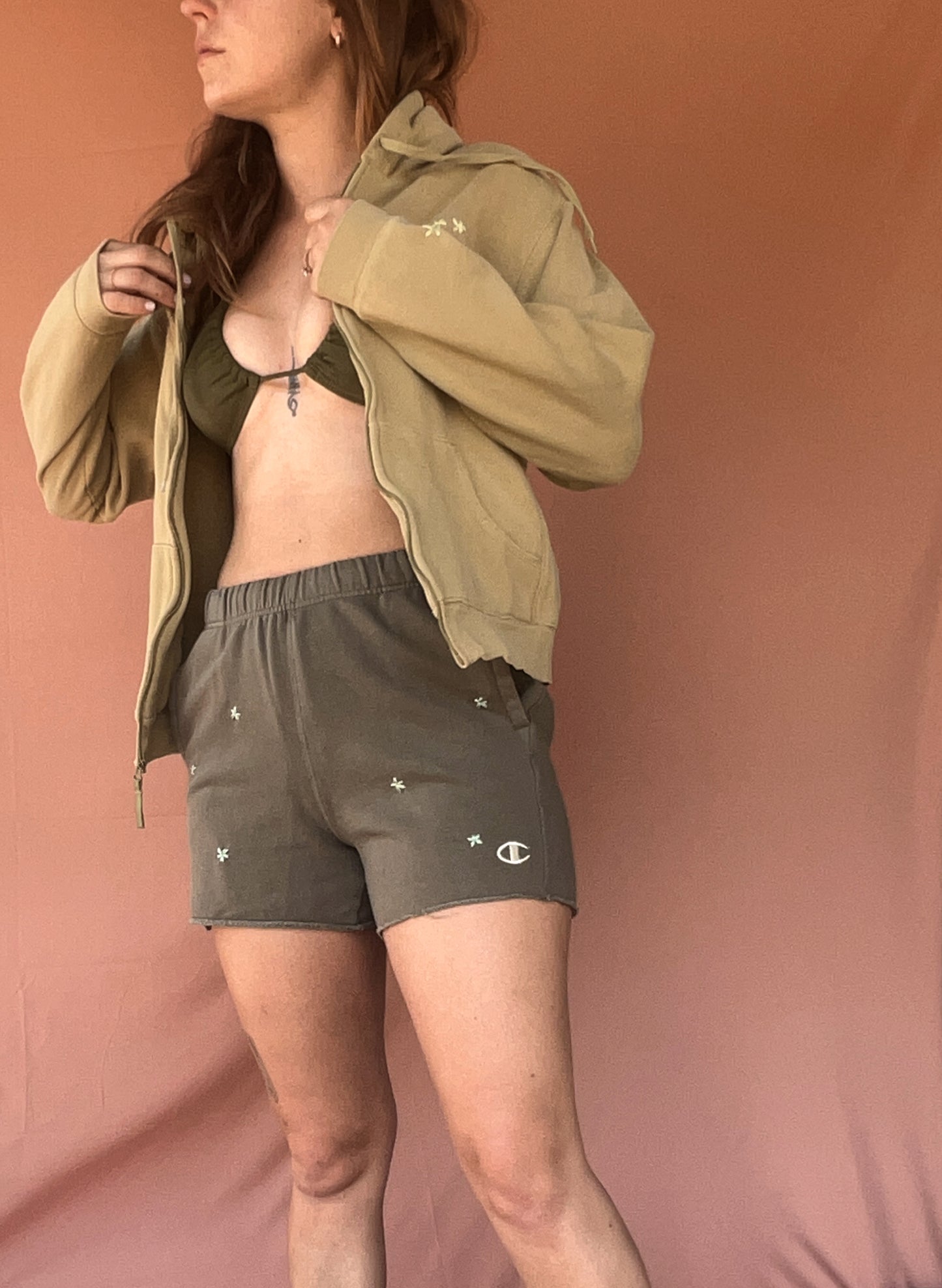 Wildflower Smiley Zip-up Sweatshirt