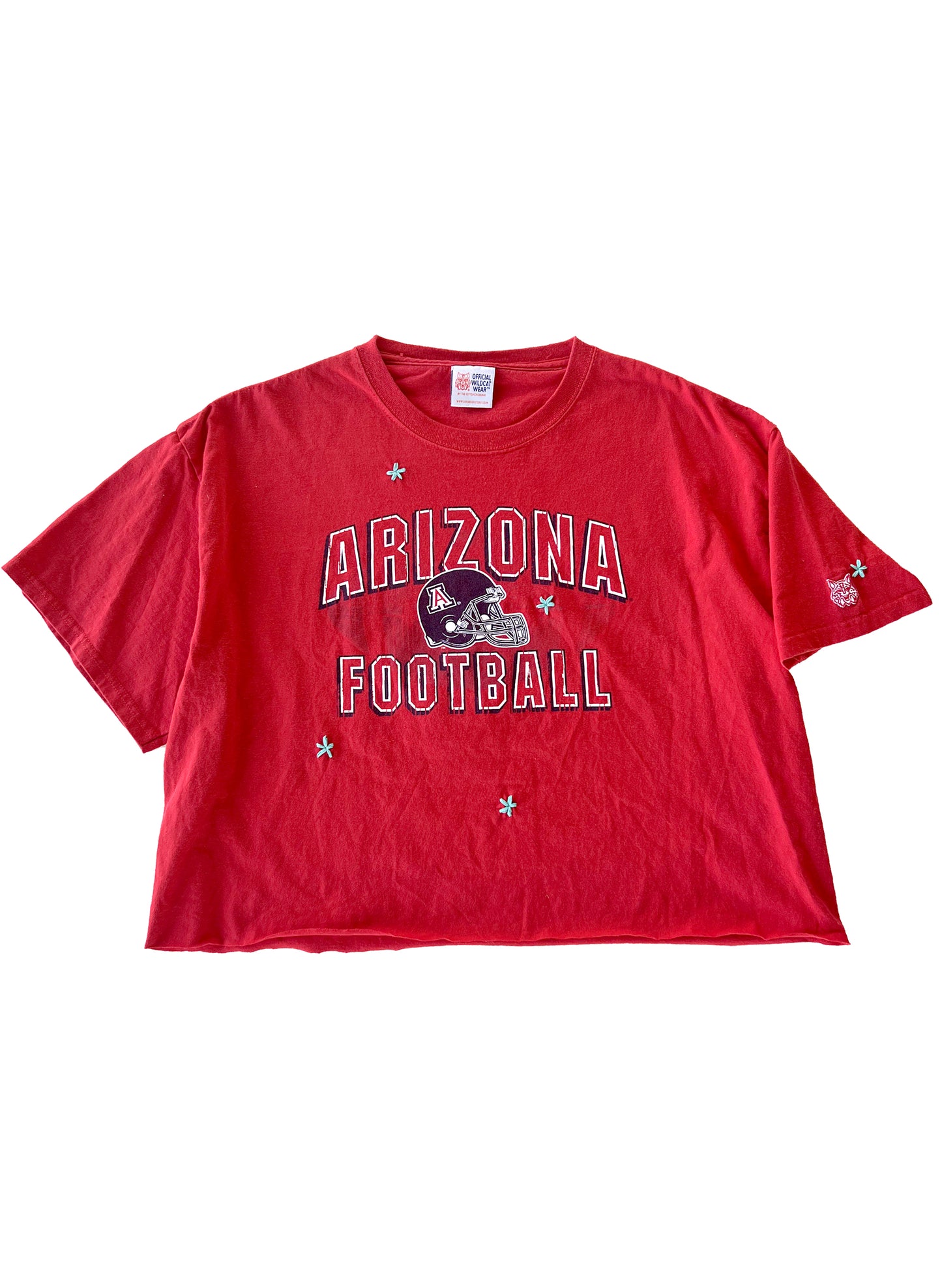 U of A Football Cropped Tee