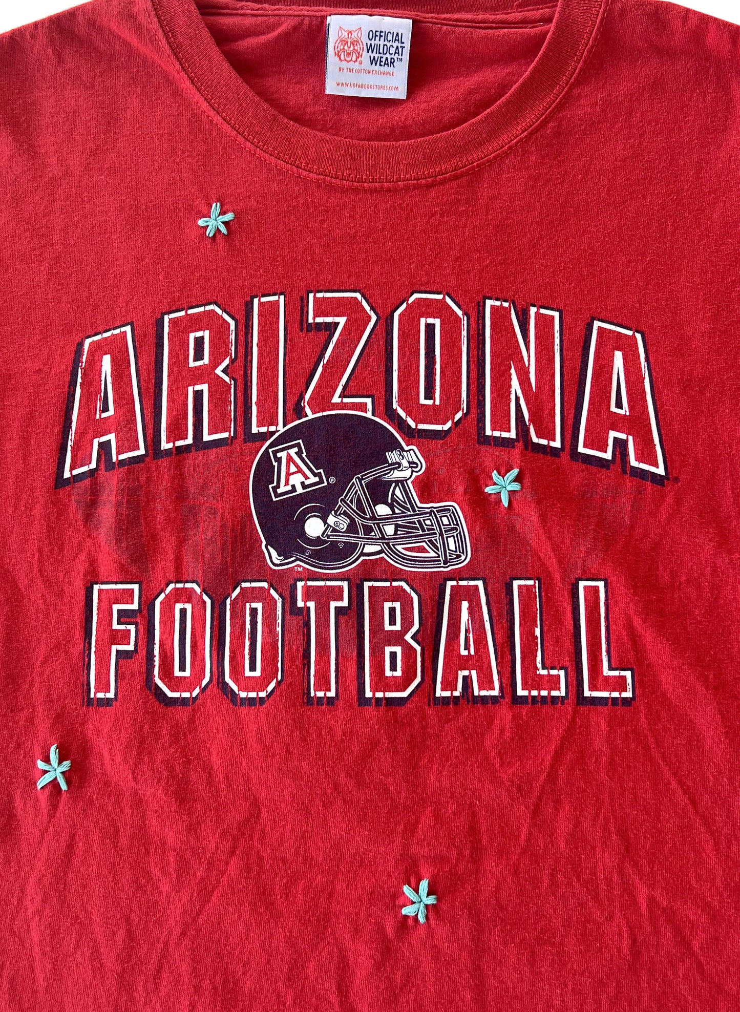 U of A Football Cropped Tee