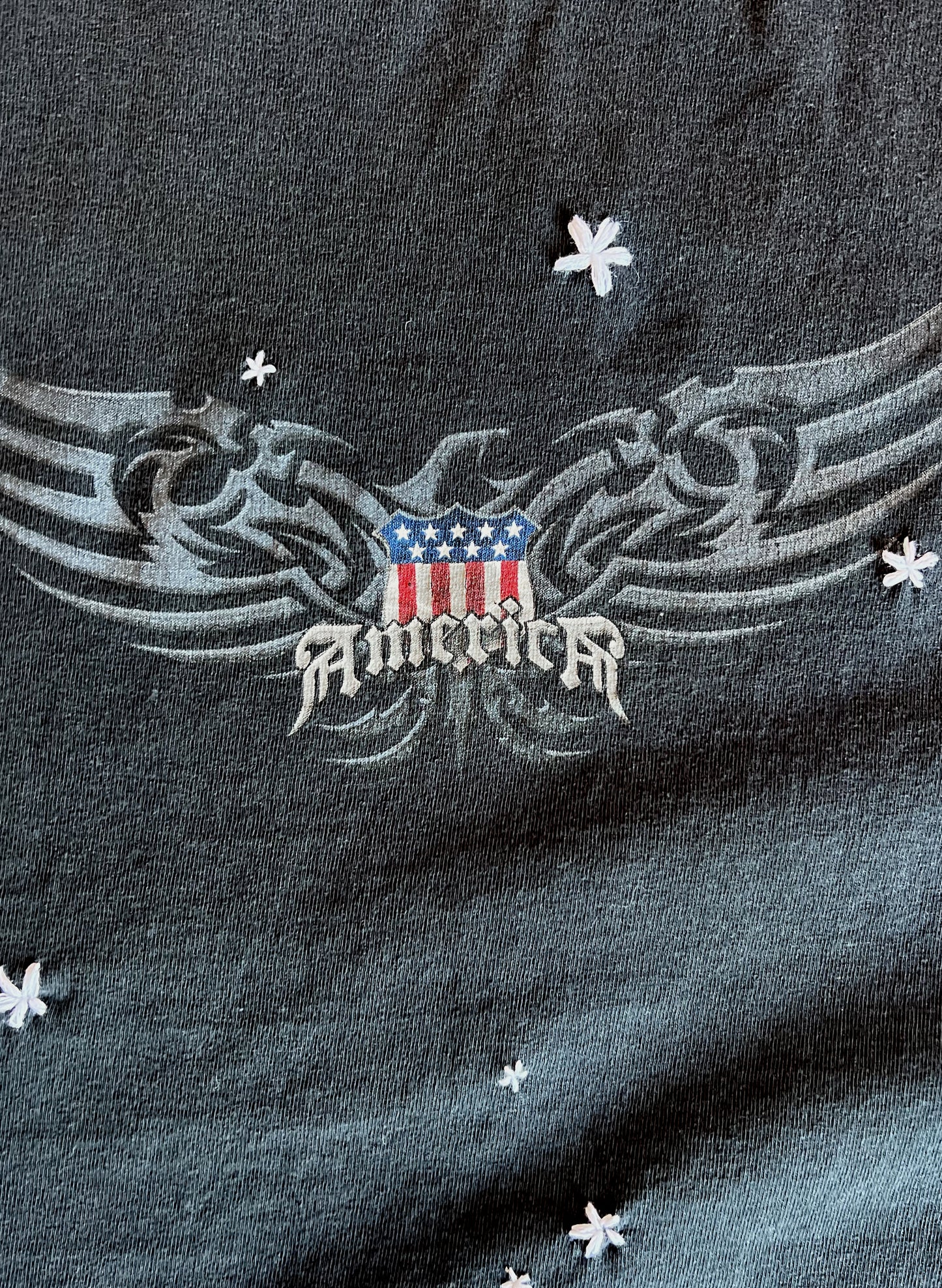 Vintage America Cropped Muscle Tee