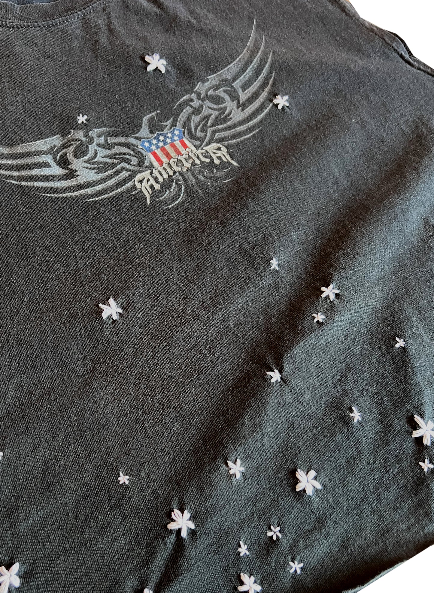 Vintage America Cropped Muscle Tee