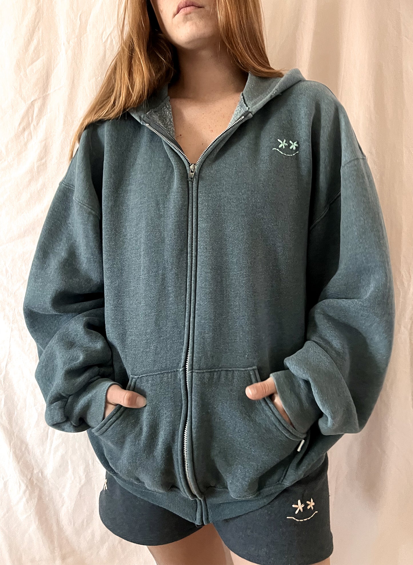 Smiley Zip-up Hoodie
