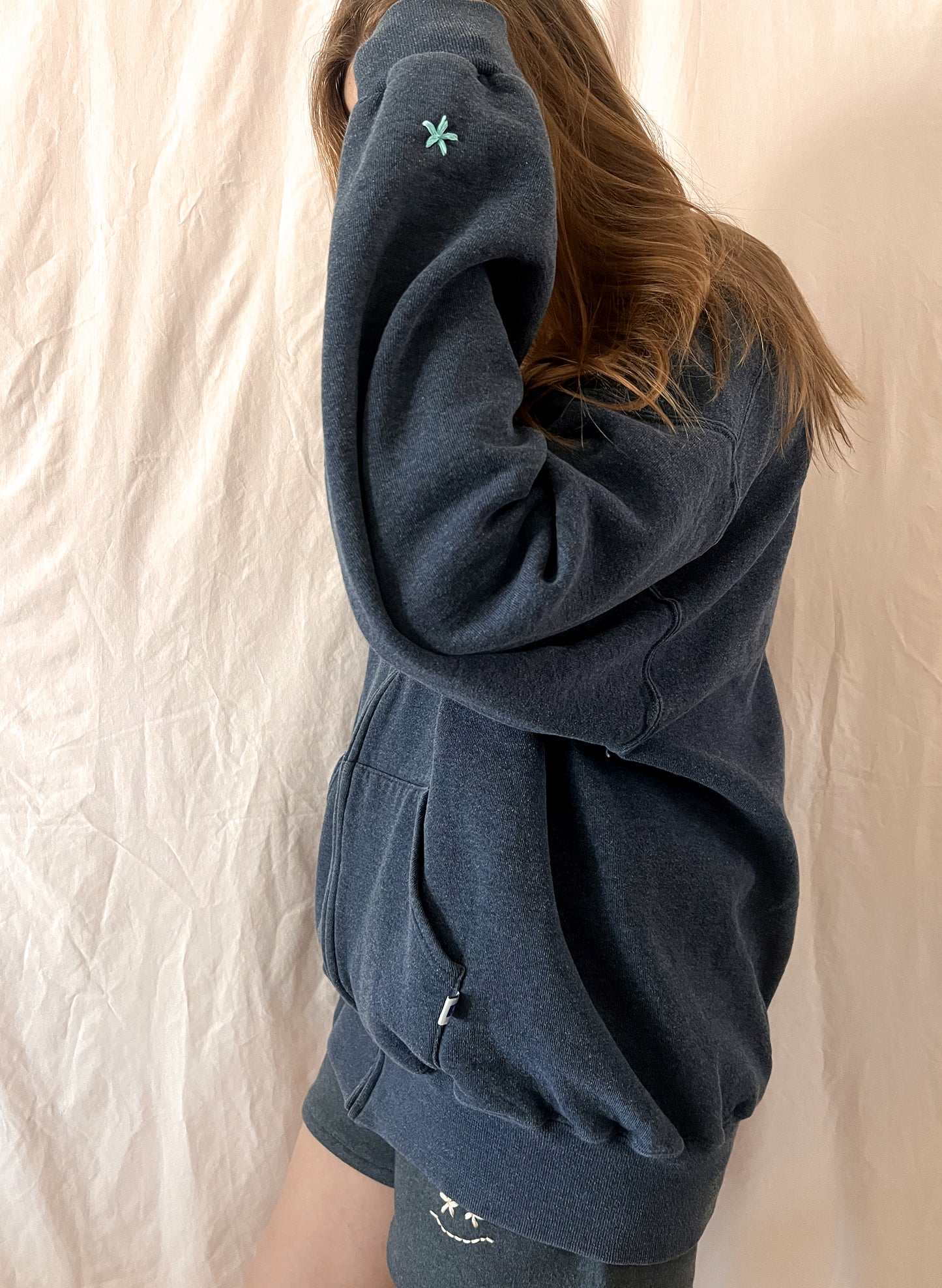 Smiley Zip-up Hoodie