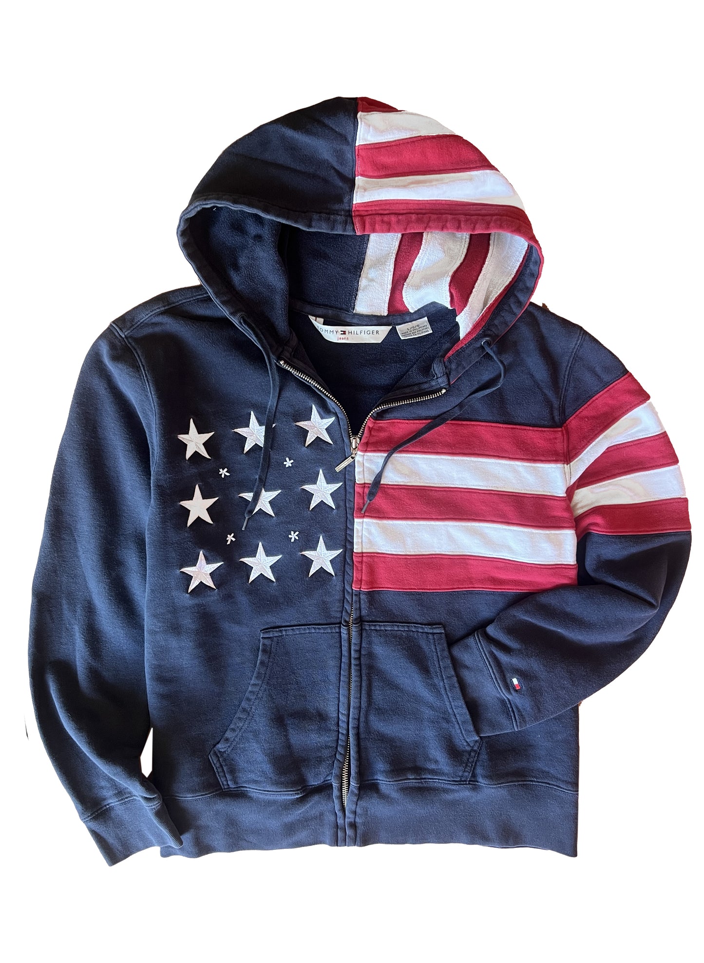 Tommy Hilfiger American Flag Zip-up Sweatshirt