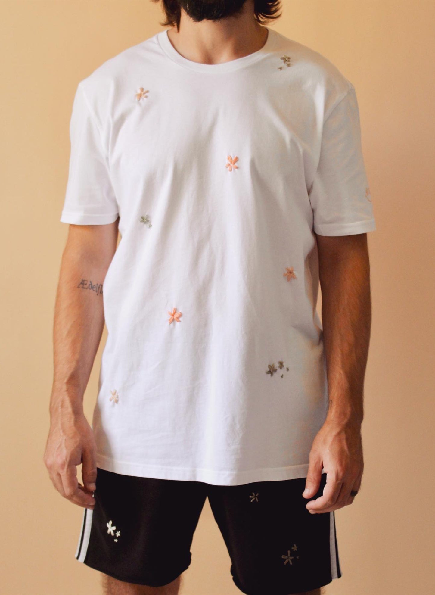 Organic Flower Tee - White