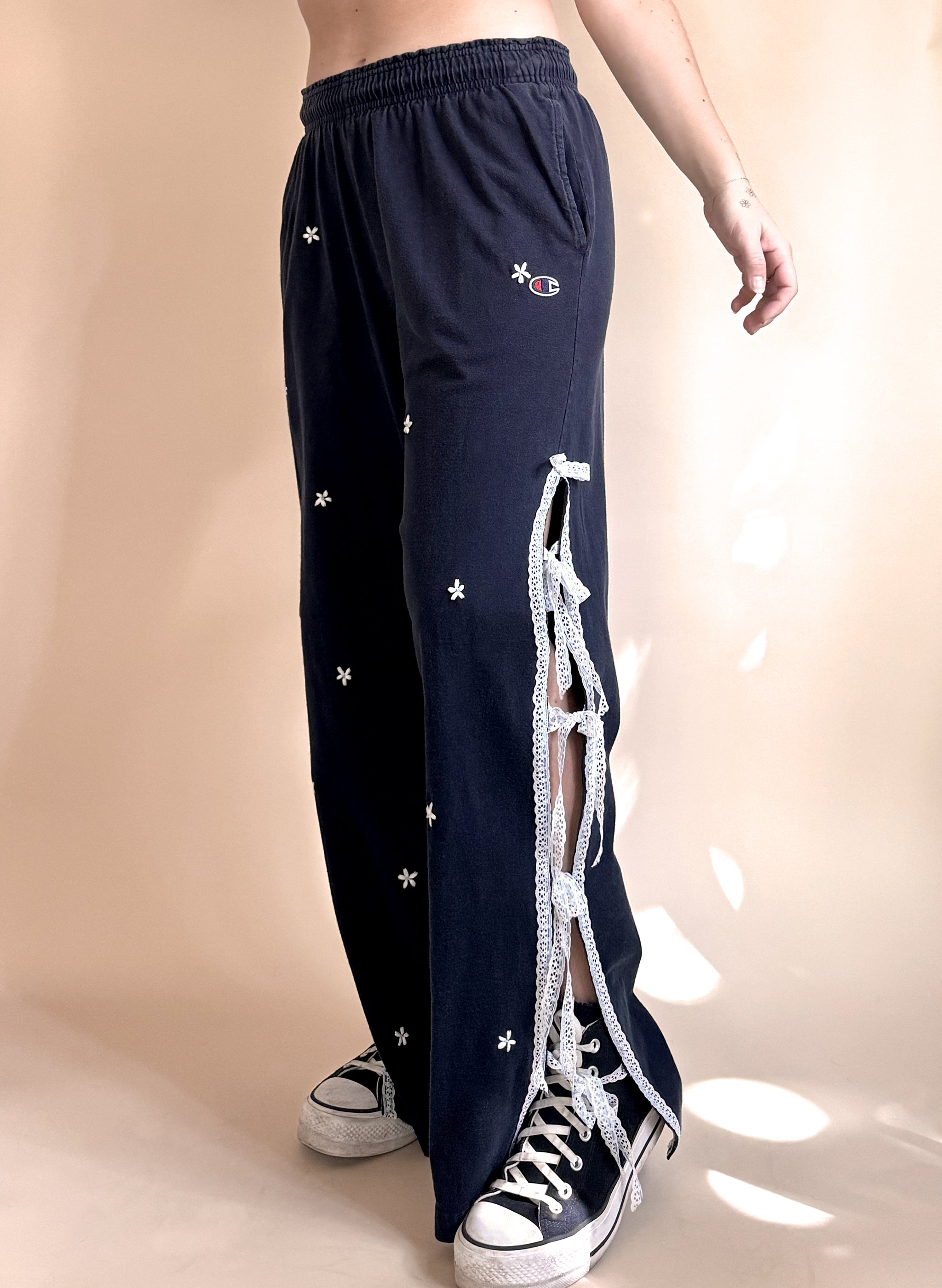 Champion Lace Ribbon Track Pants (S/M)