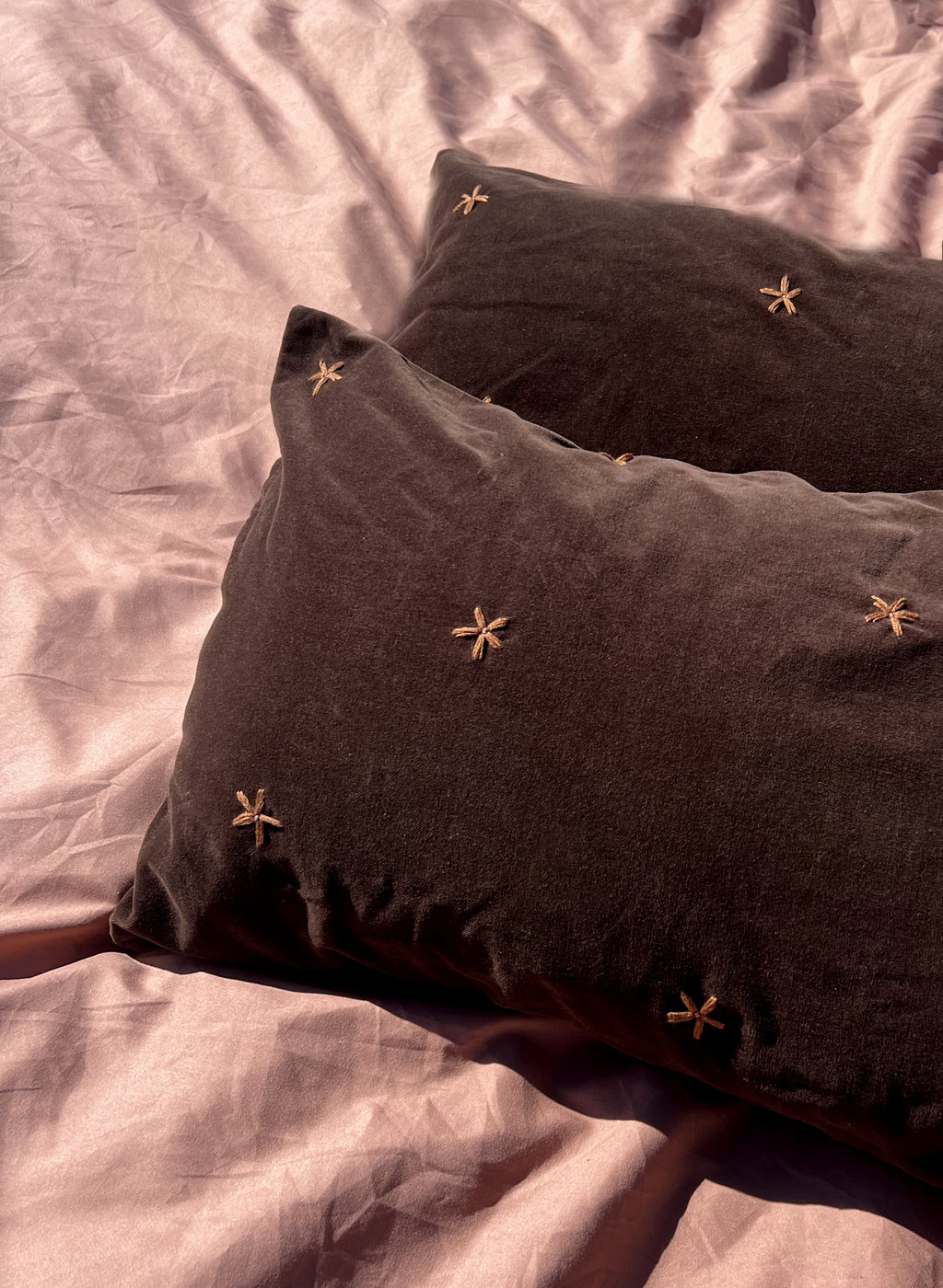 Throw Pillow Cover (Set of 2) - Chocolate