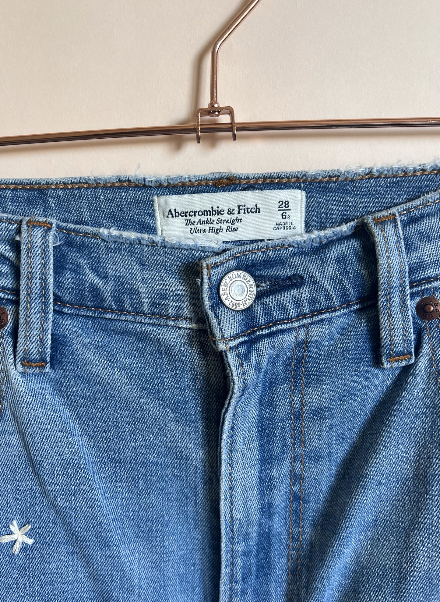 A & F High-Rise Denim Jeans