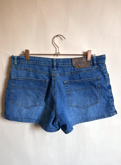 BCBG Low-Rise Denim Shorts