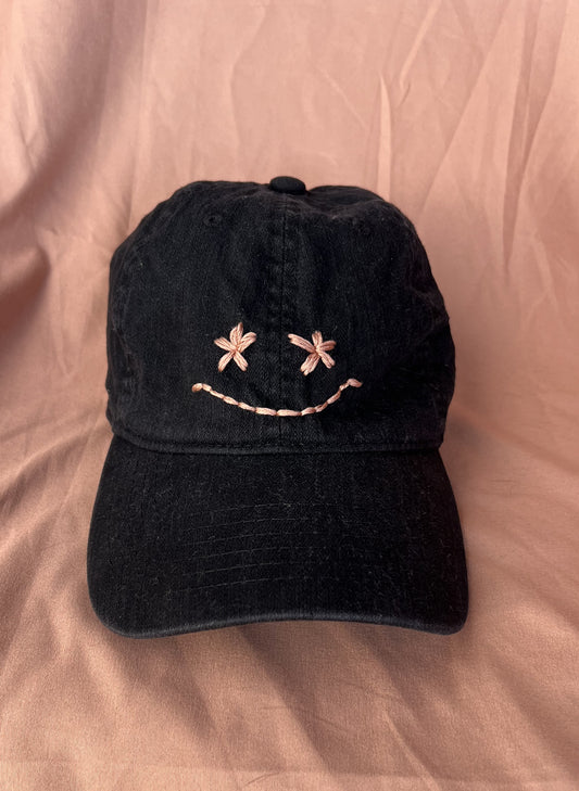 Smiley Dad Hat (Black)