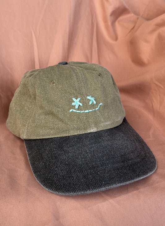 Smiley Dad Hat (Tan/Charcoal)