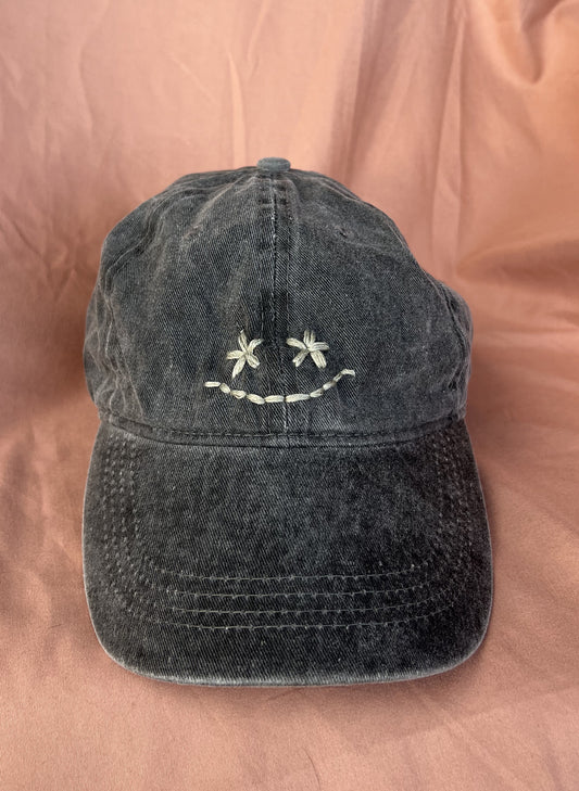 Smiley Dad Hat (Charcoal)