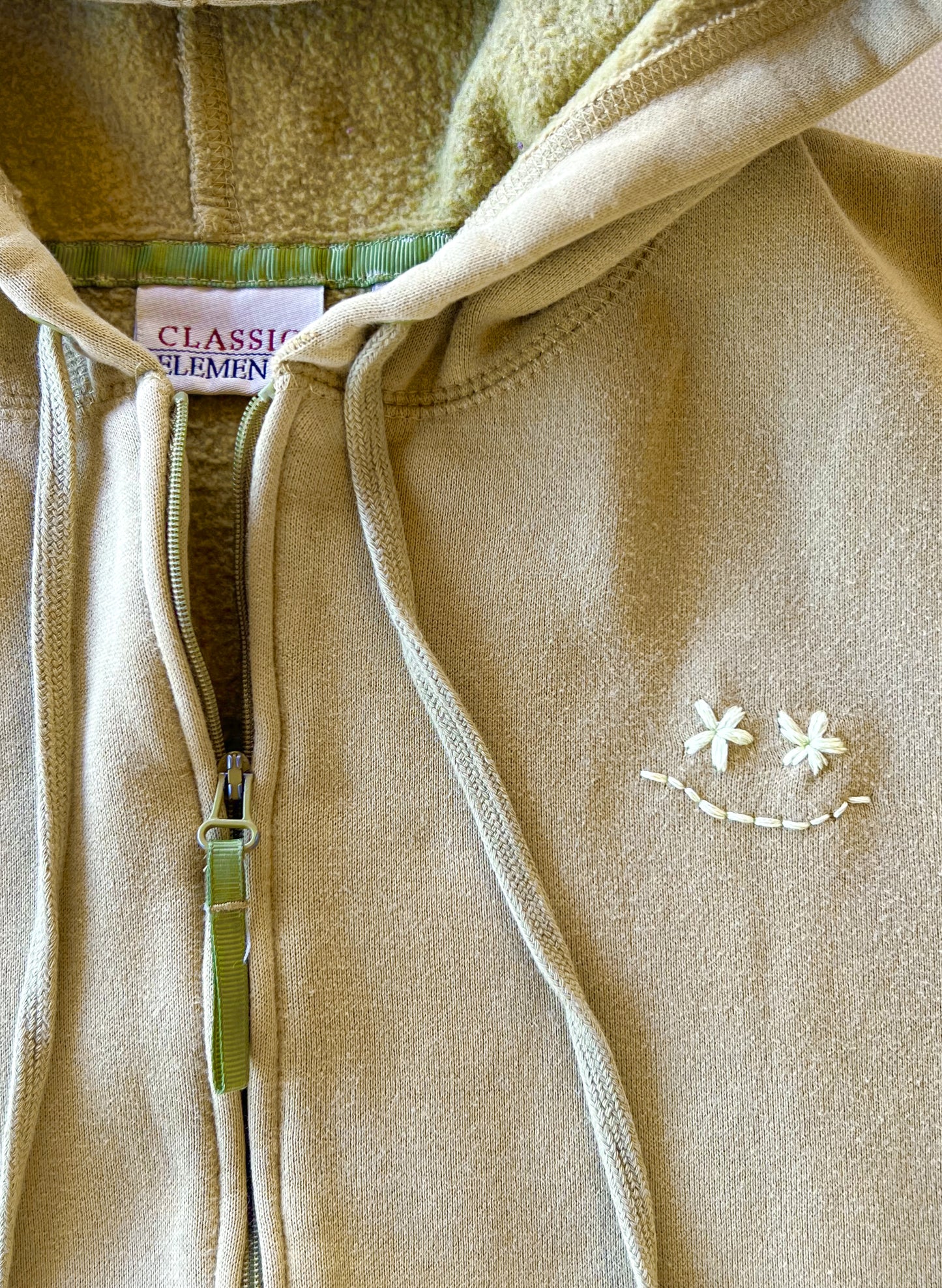 Wildflower Smiley Zip-up Sweatshirt