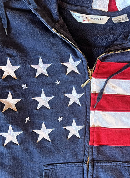 Tommy Hilfiger American Flag Zip-up Sweatshirt
