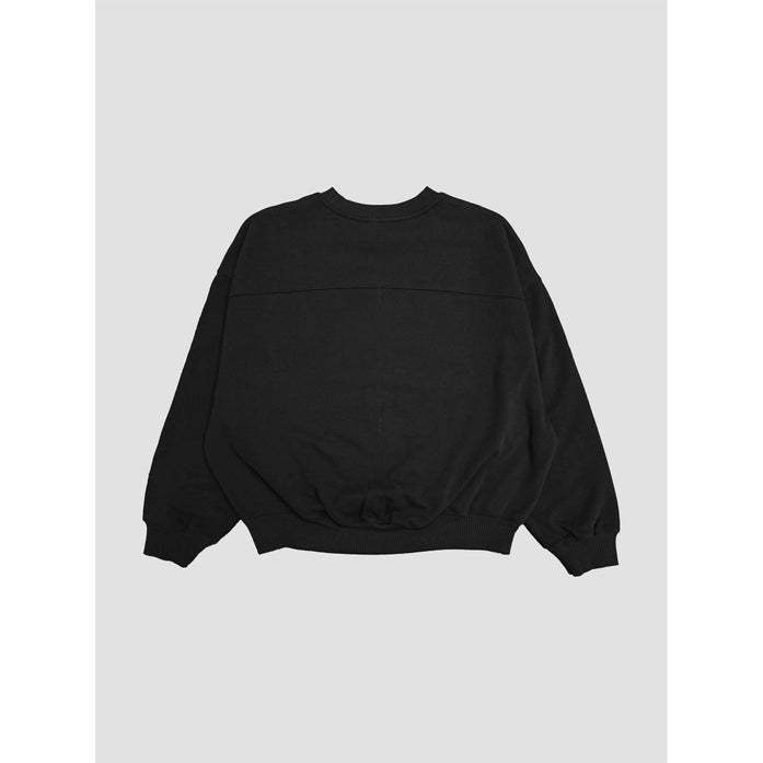 Organic Crewneck Pullover - Black