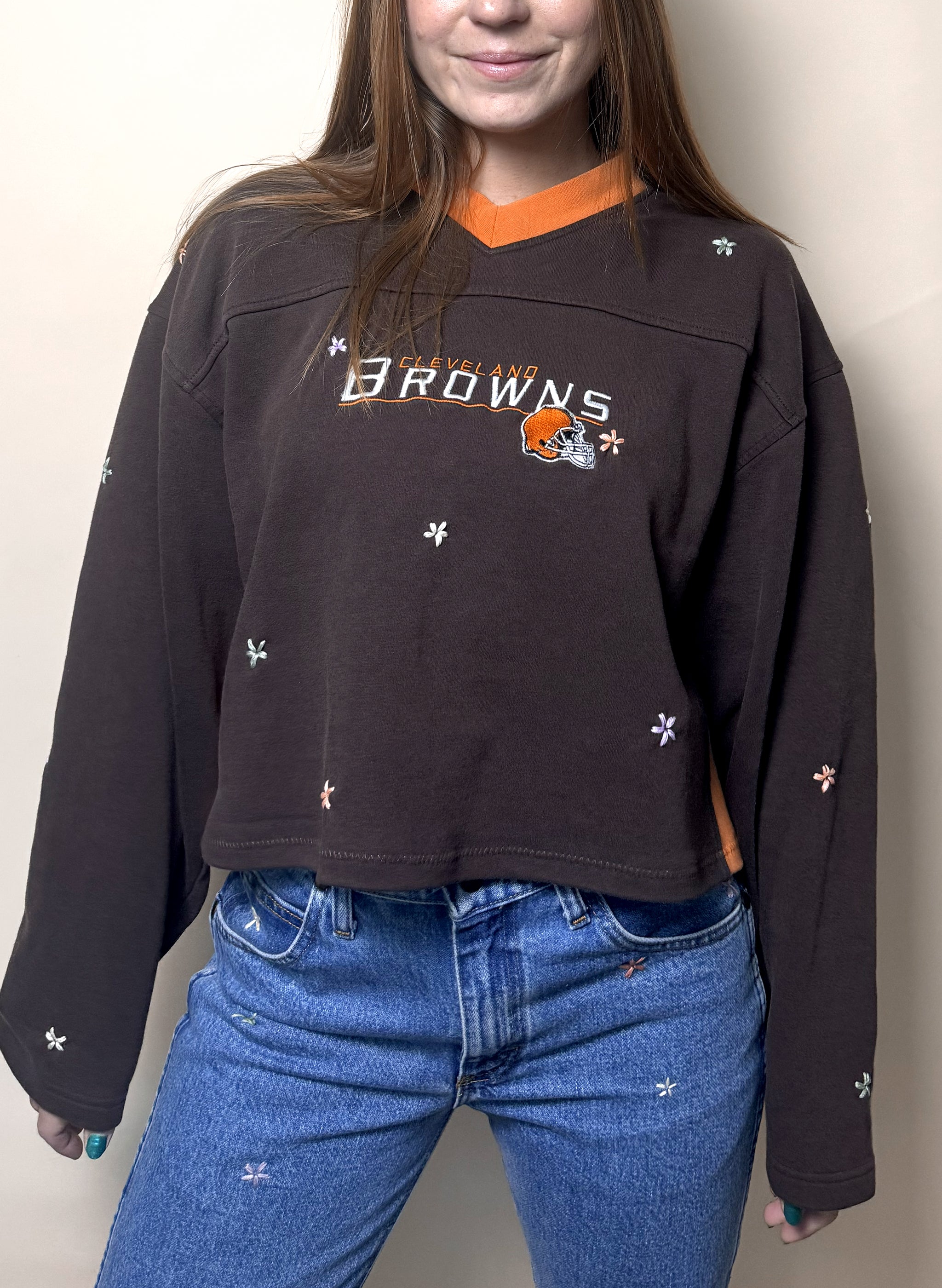 Browns Cropped Pullover