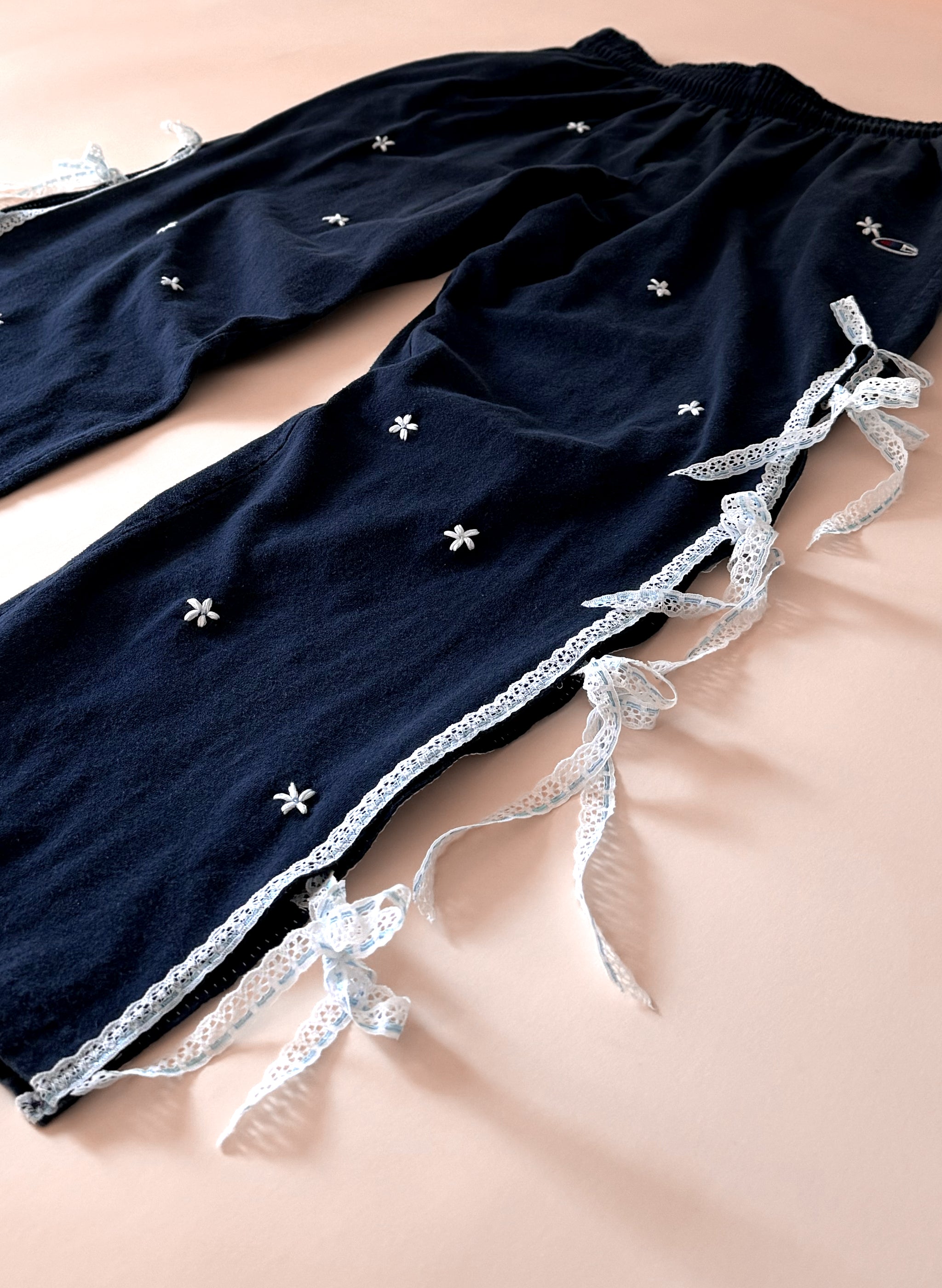 Champion Lace Ribbon Track Pants (S/M)