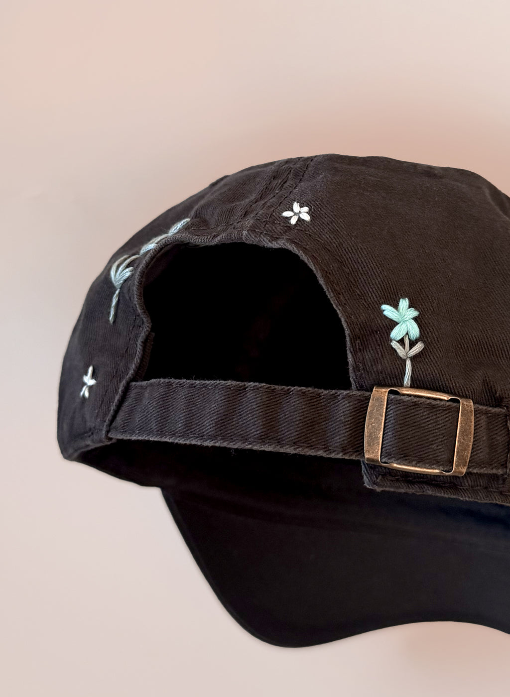 Wildflower Sprig Dad Hat - Chocolate