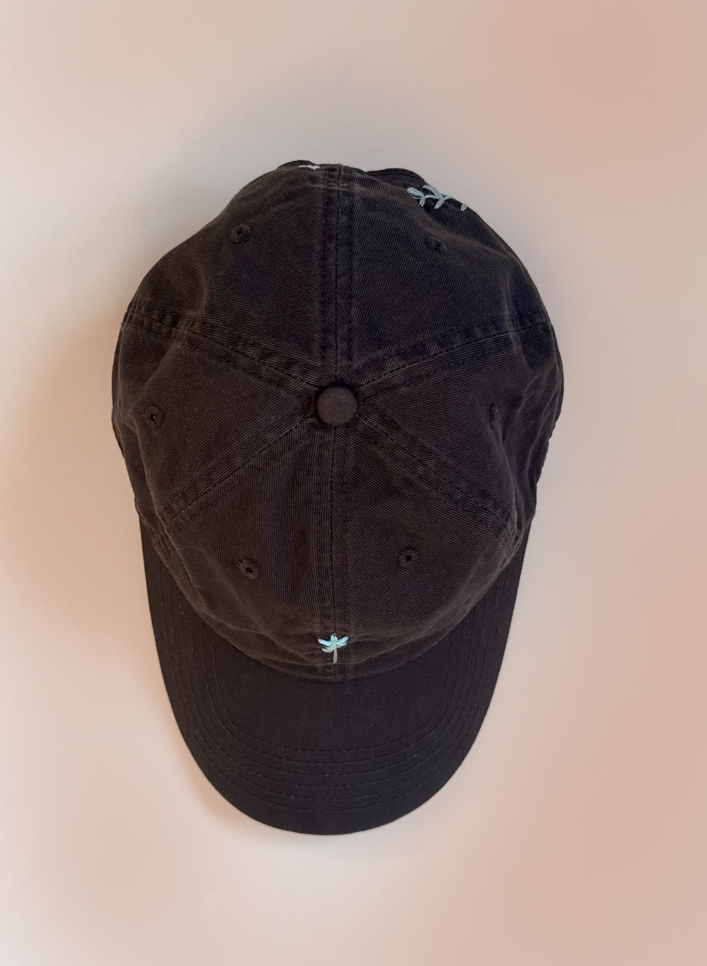 Wildflower Sprig Dad Hat - Chocolate