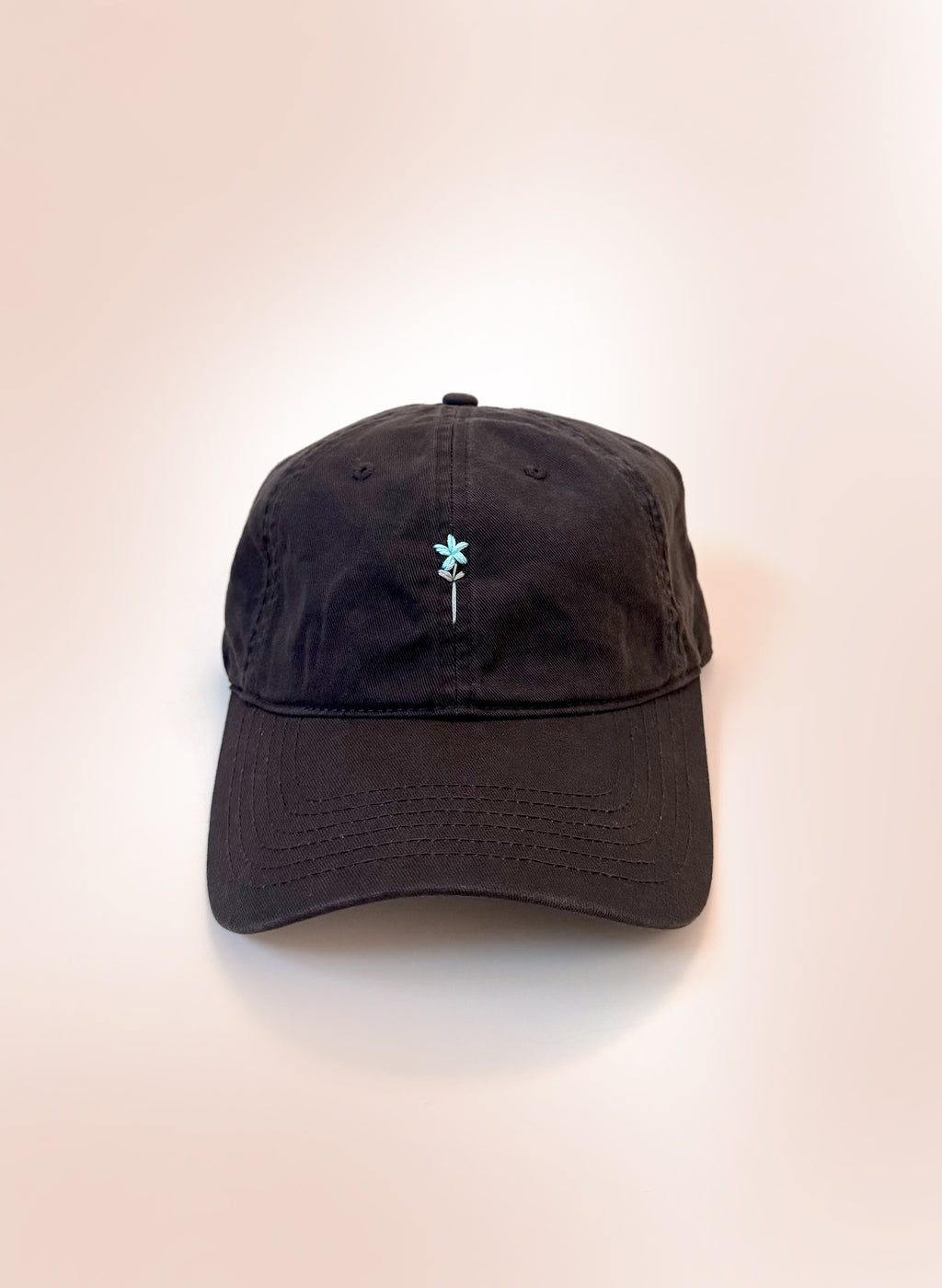 Wildflower Sprig Dad Hat - Chocolate
