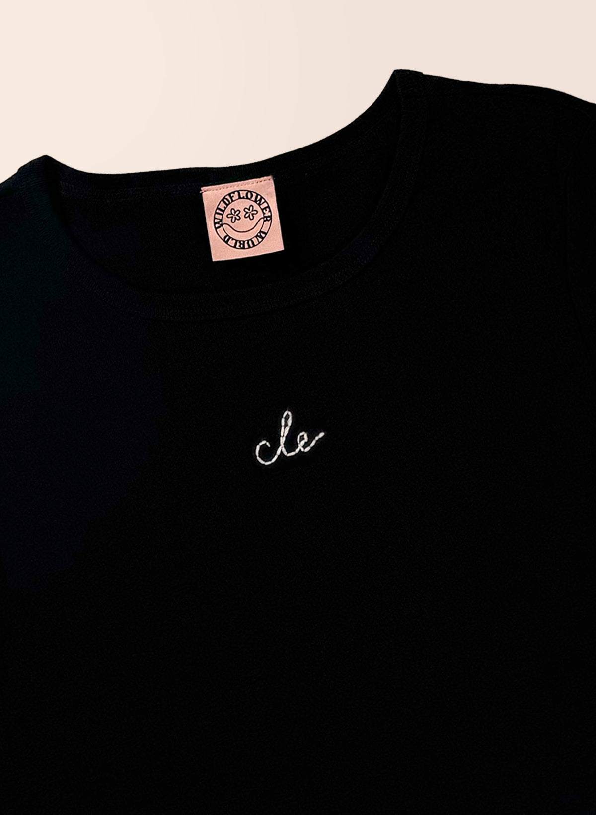 Organic CLE Baby Tee - Black