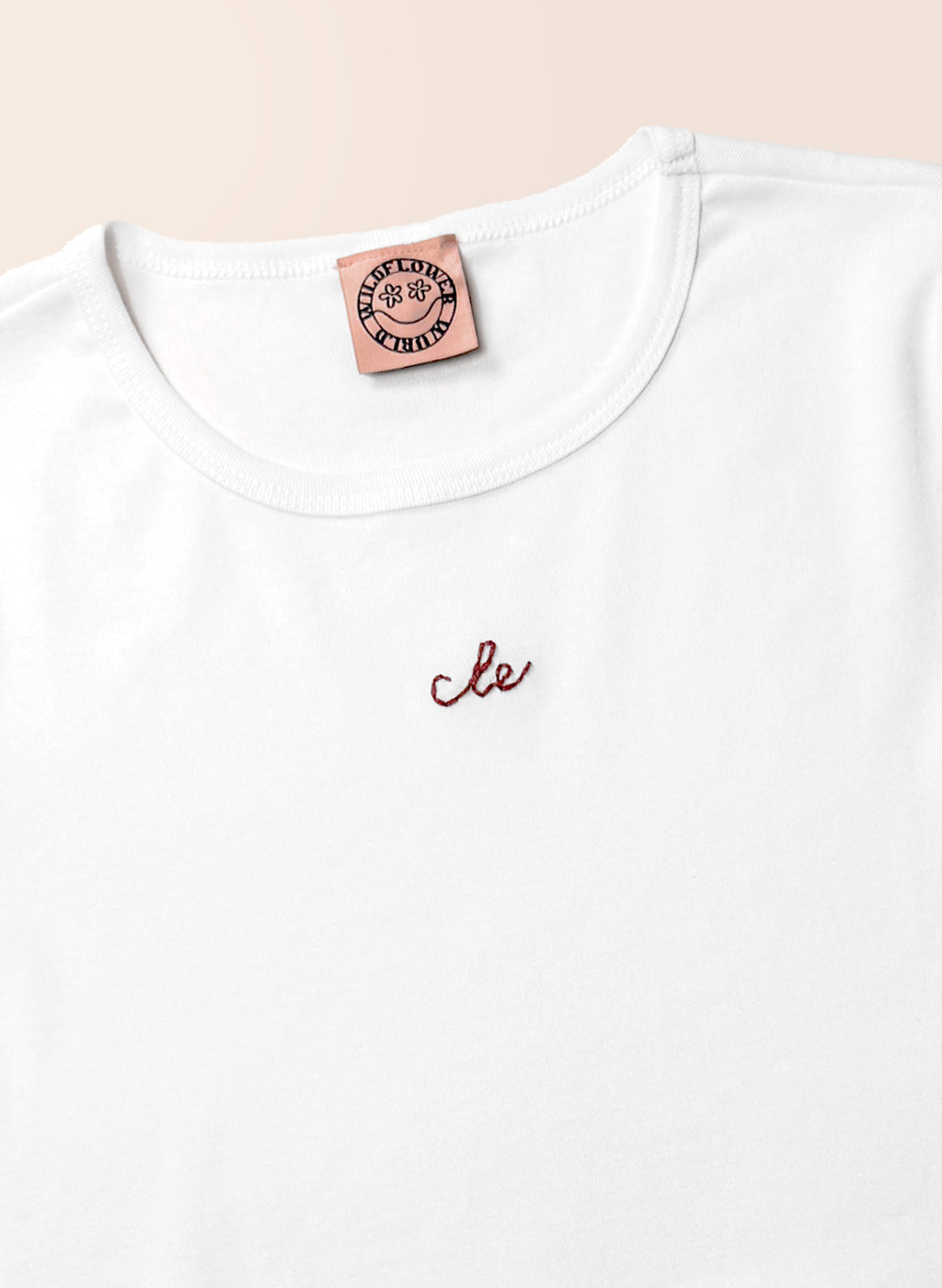 Organic CLE Baby Tee - White