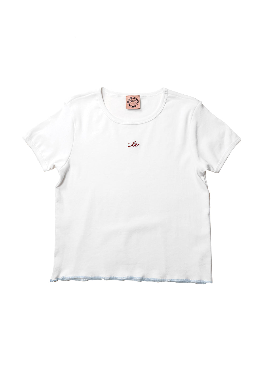Organic CLE Baby Tee - White