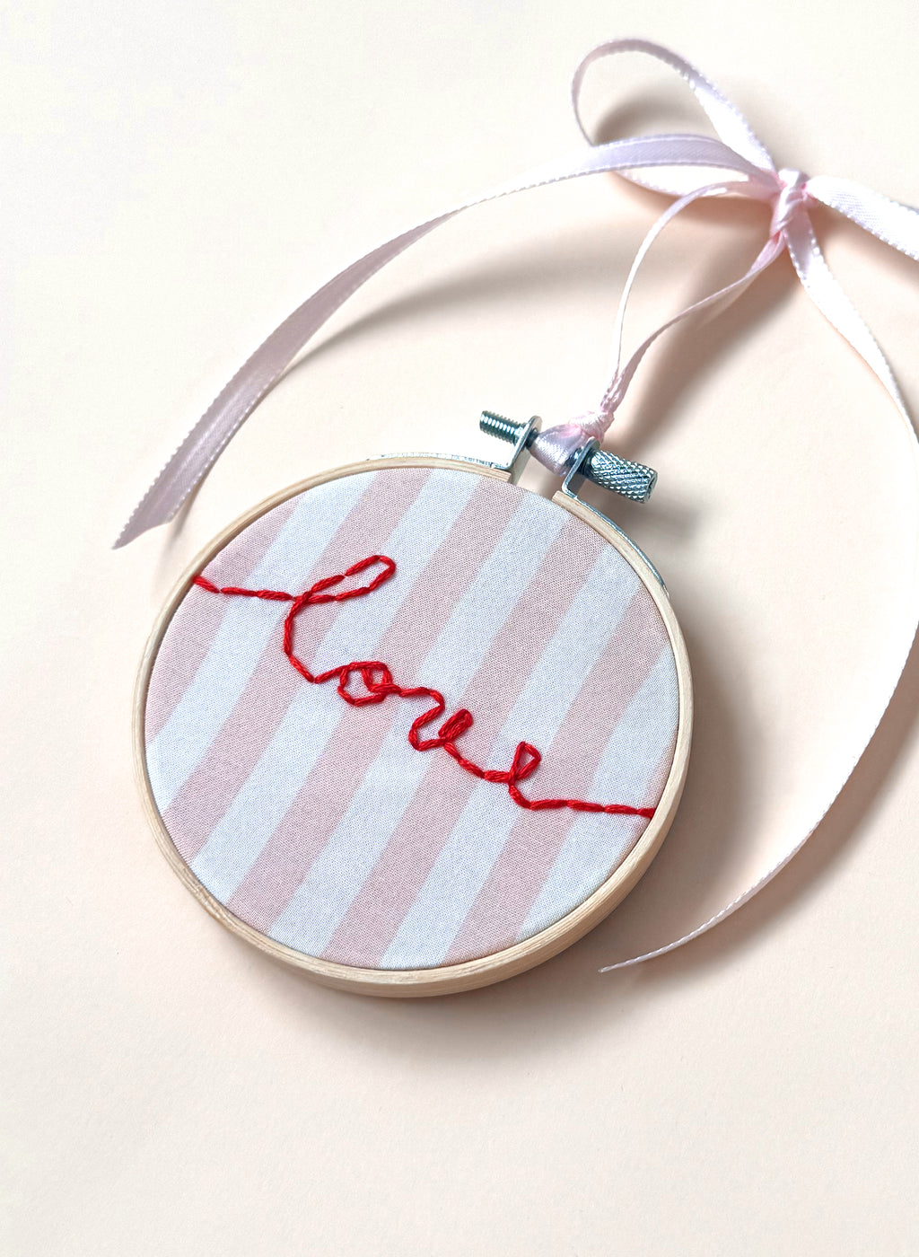 "Love" Upcycled Ornament