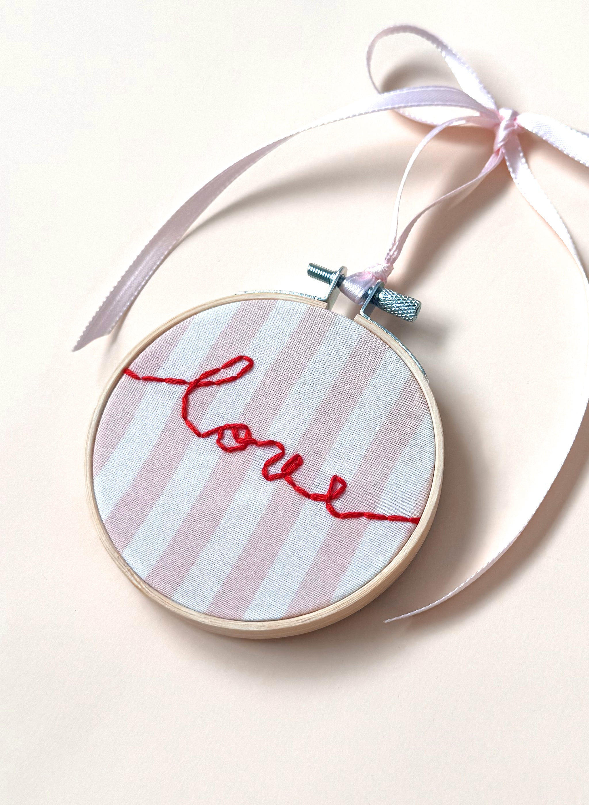 "Love" Upcycled Ornament