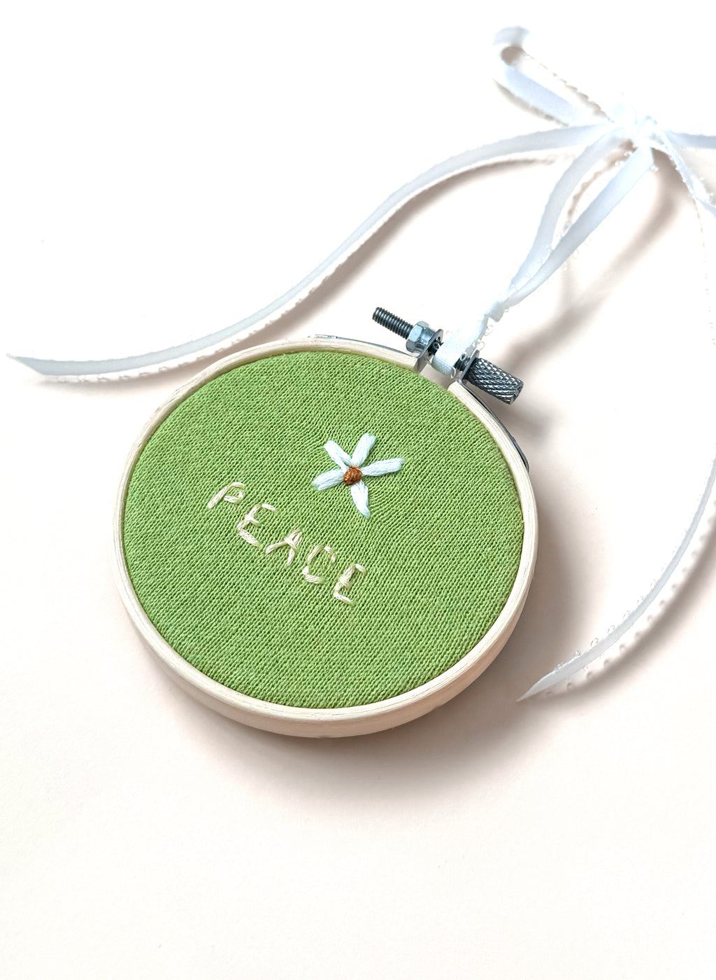 "Peace" Upcycled Ornament