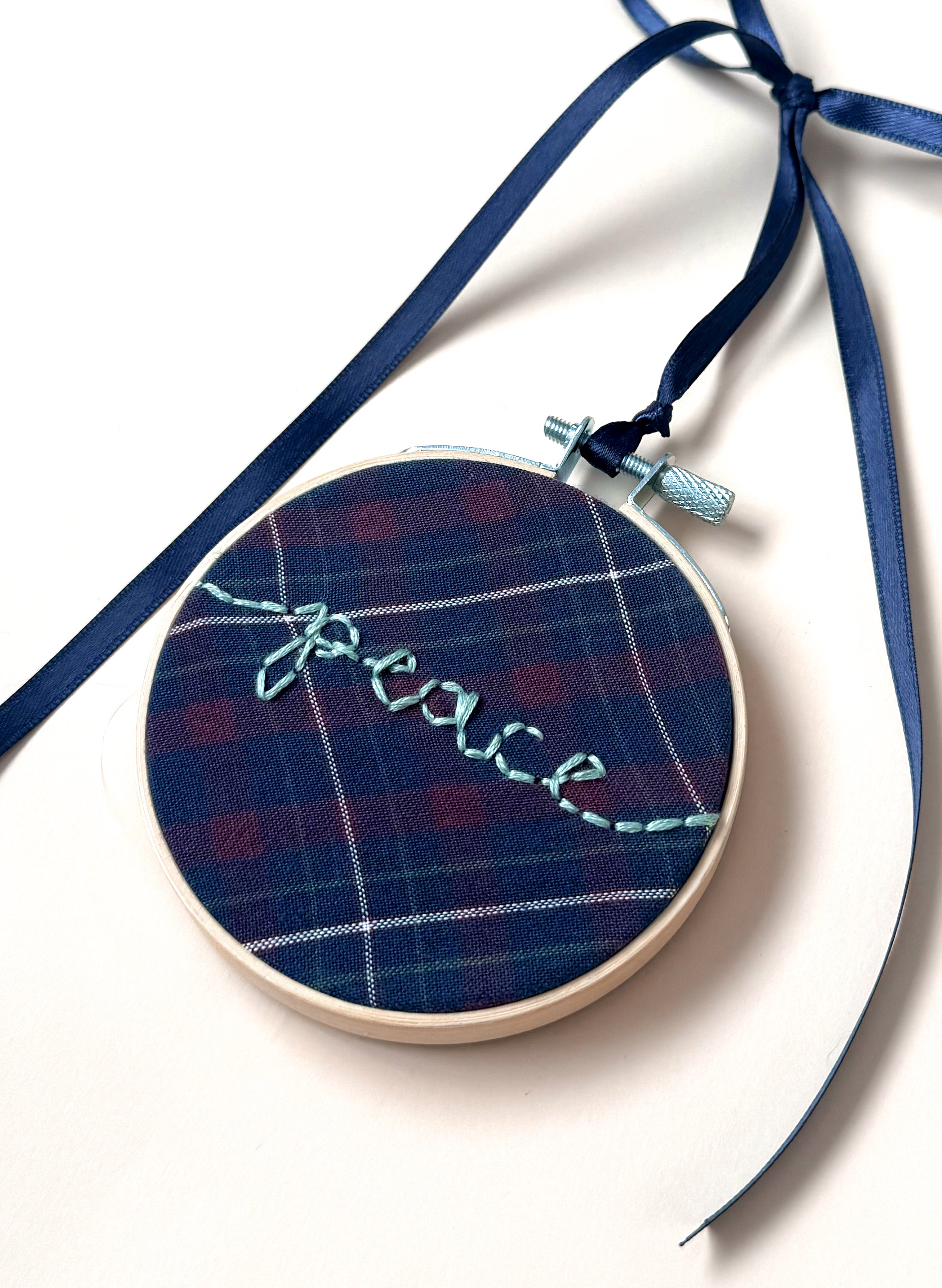 "Peace" Upcycled Ornament