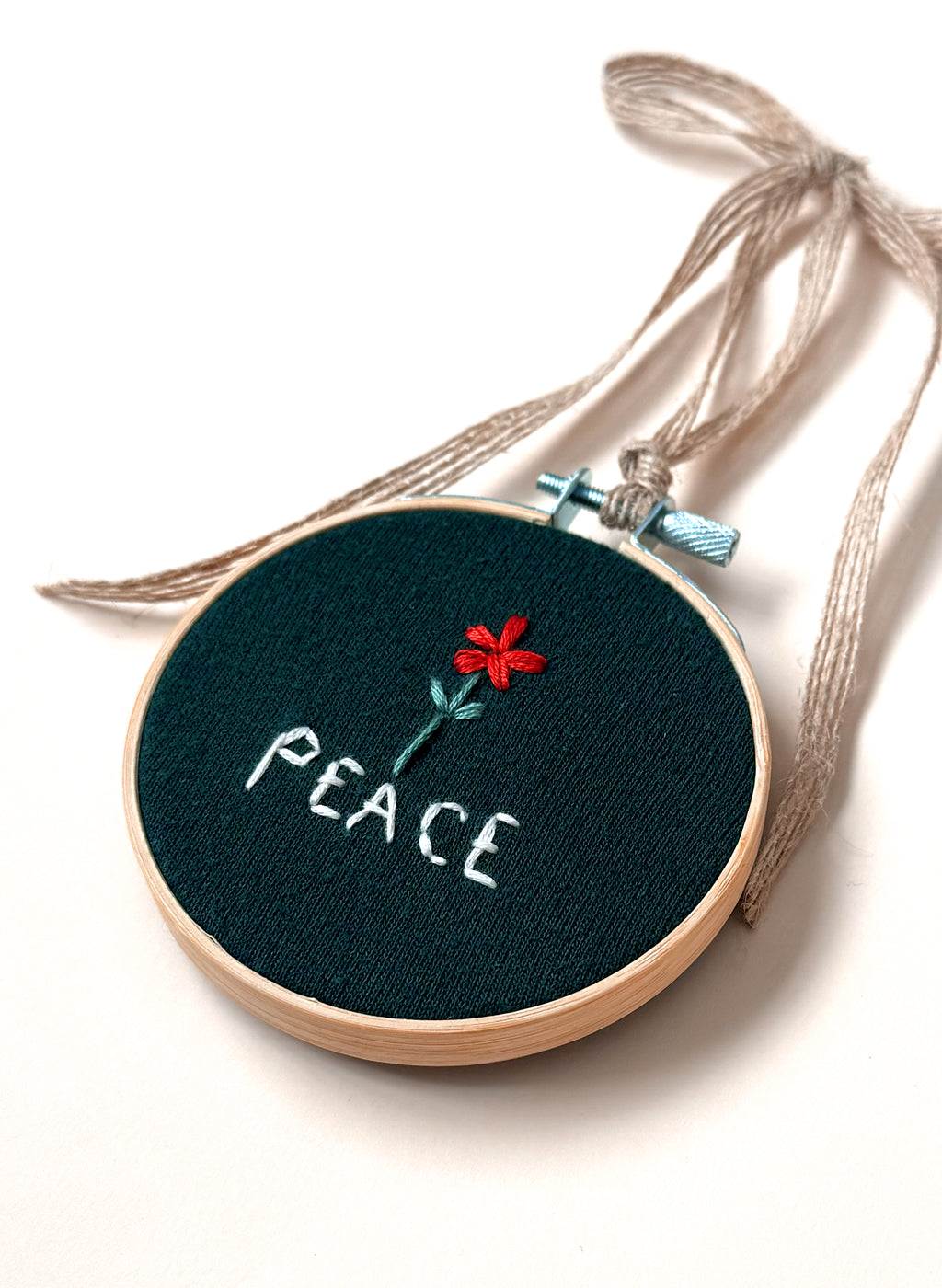 Peace Upcycled Ornament