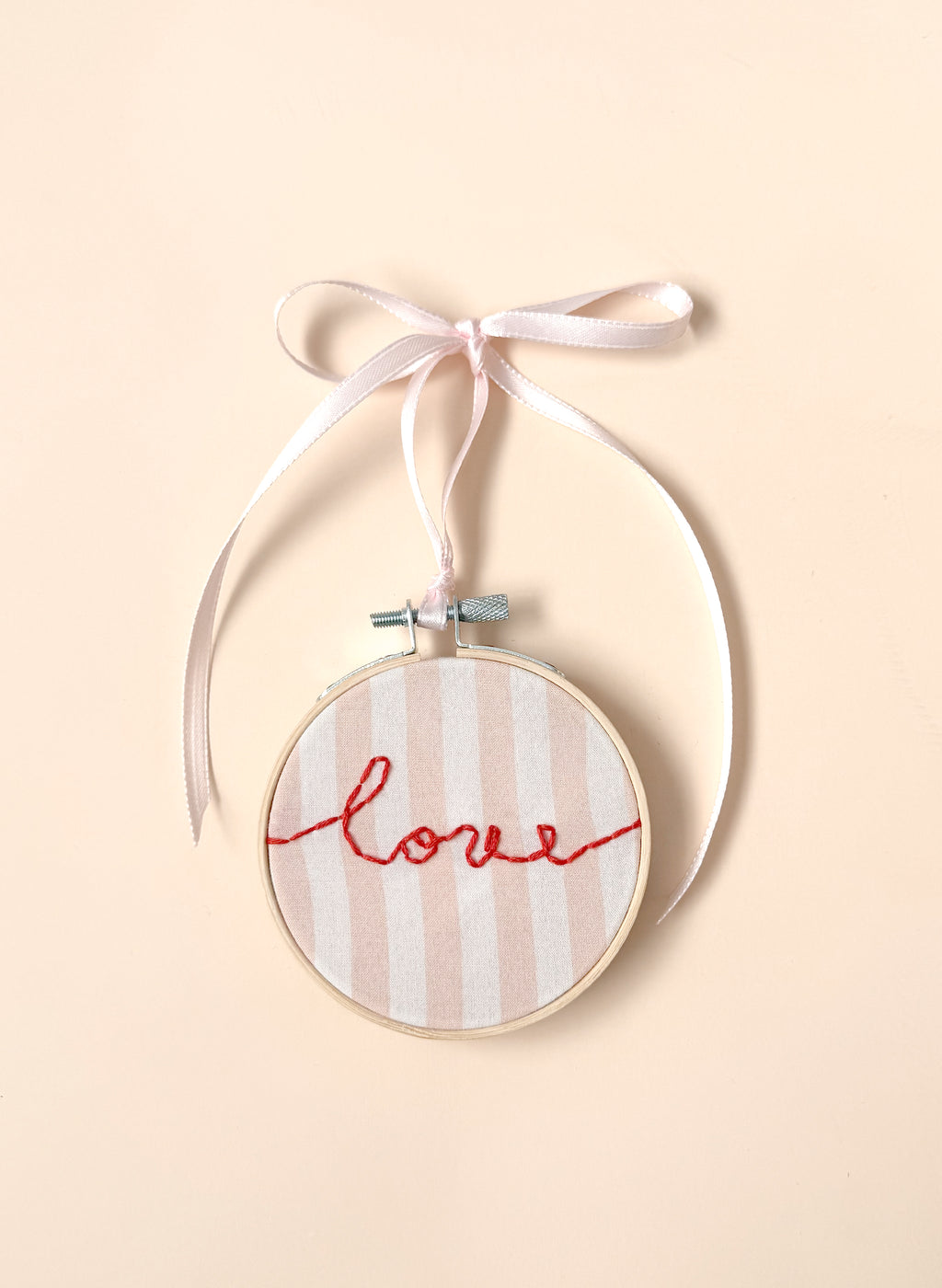 "Love" Upcycled Ornament