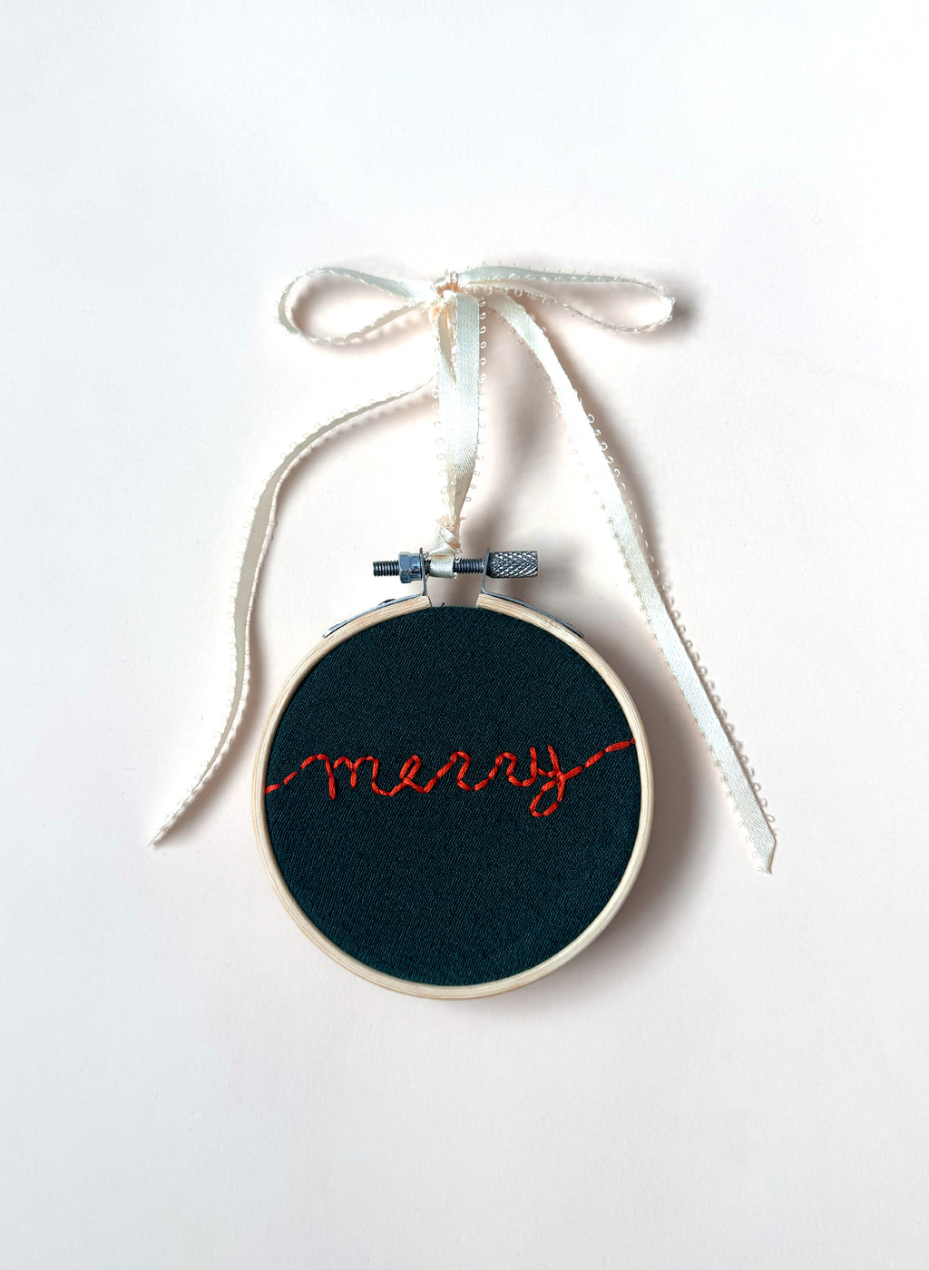 "Merry" Upcycled Ornament