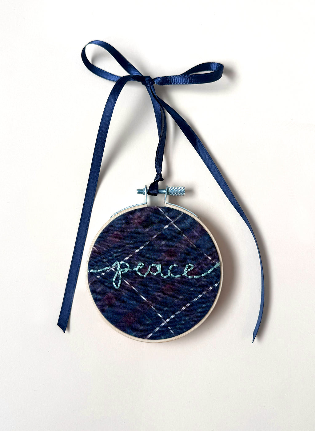 "Peace" Upcycled Ornament